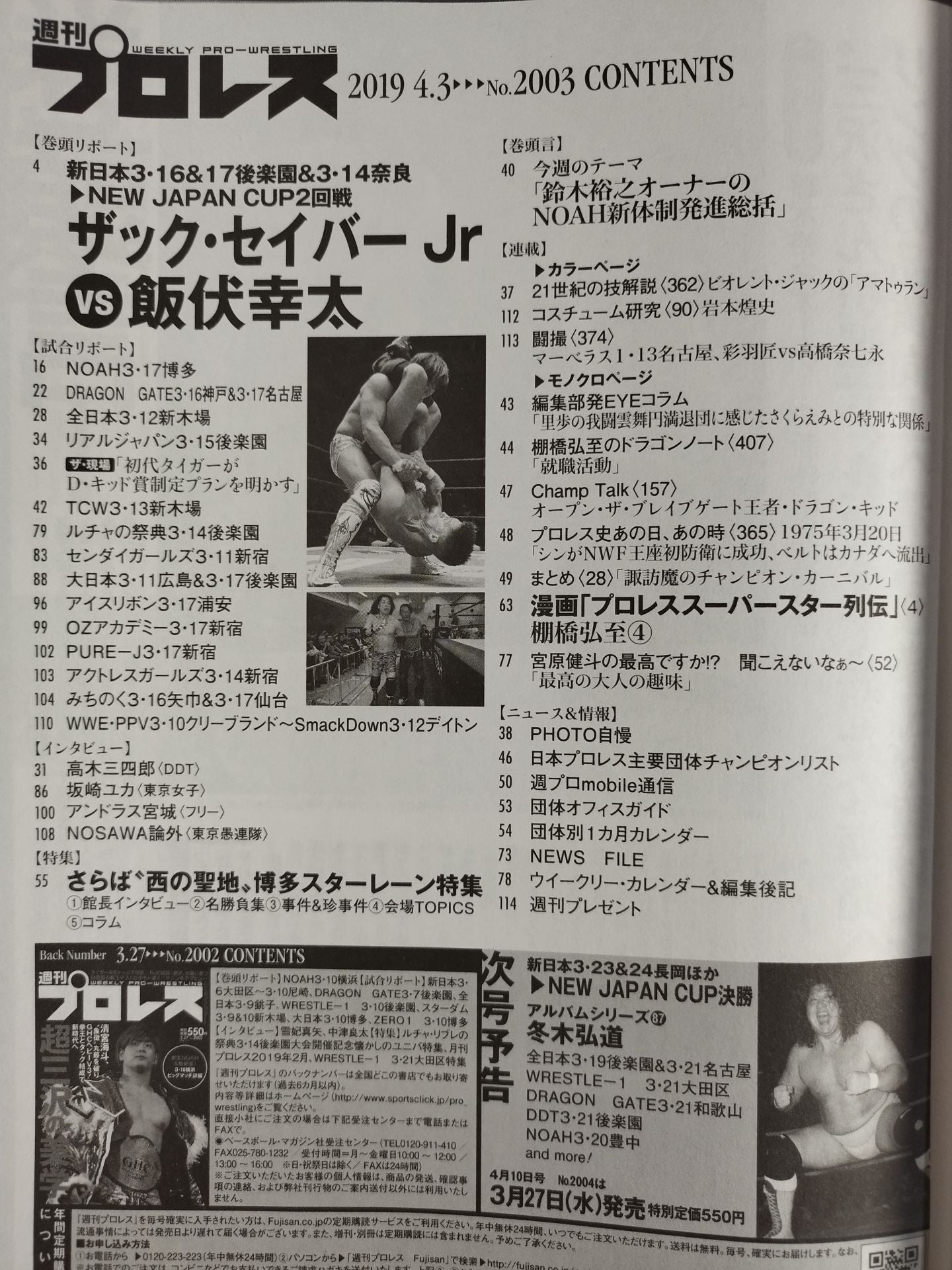 Weekly Pro Wrestling  2003