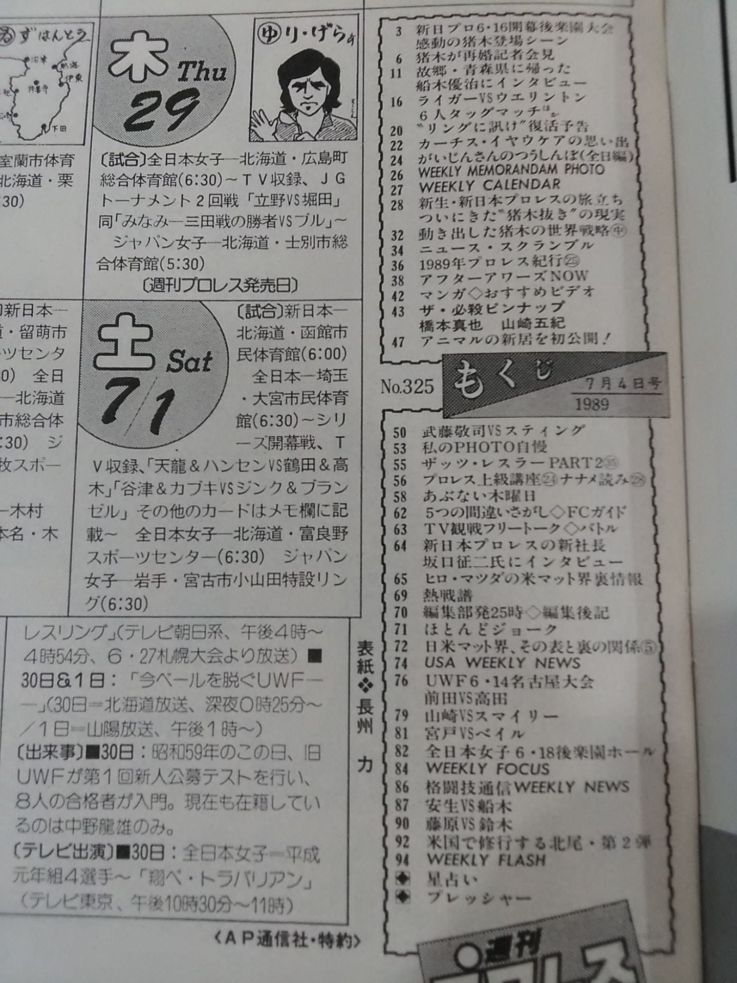 Weekly Pro Wrestling 325