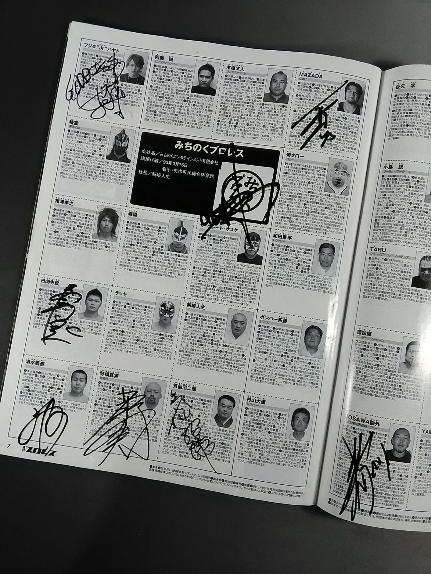 【75名直筆サイン入り】週刊プロレス1401
