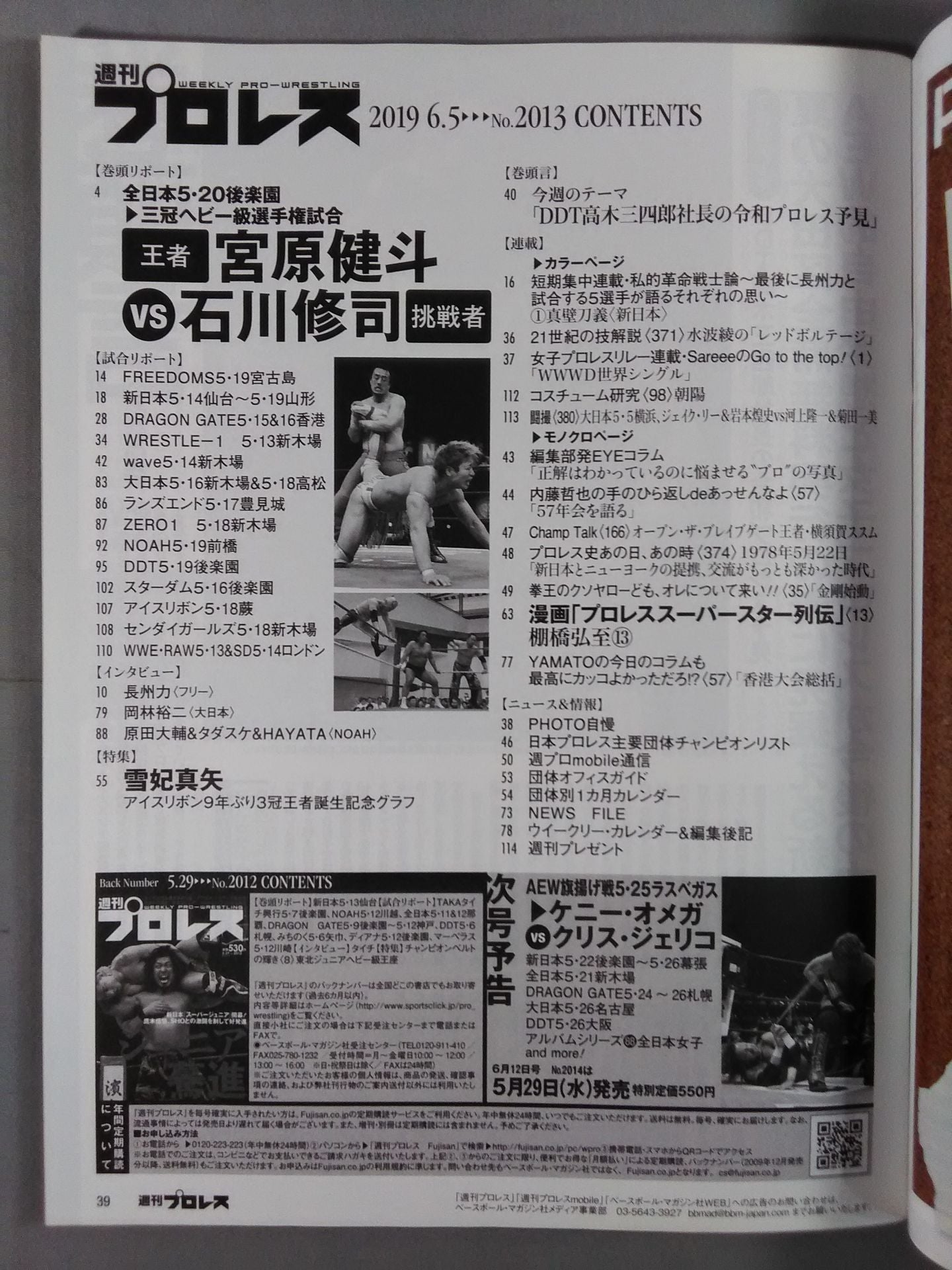 週刊プロレス2013