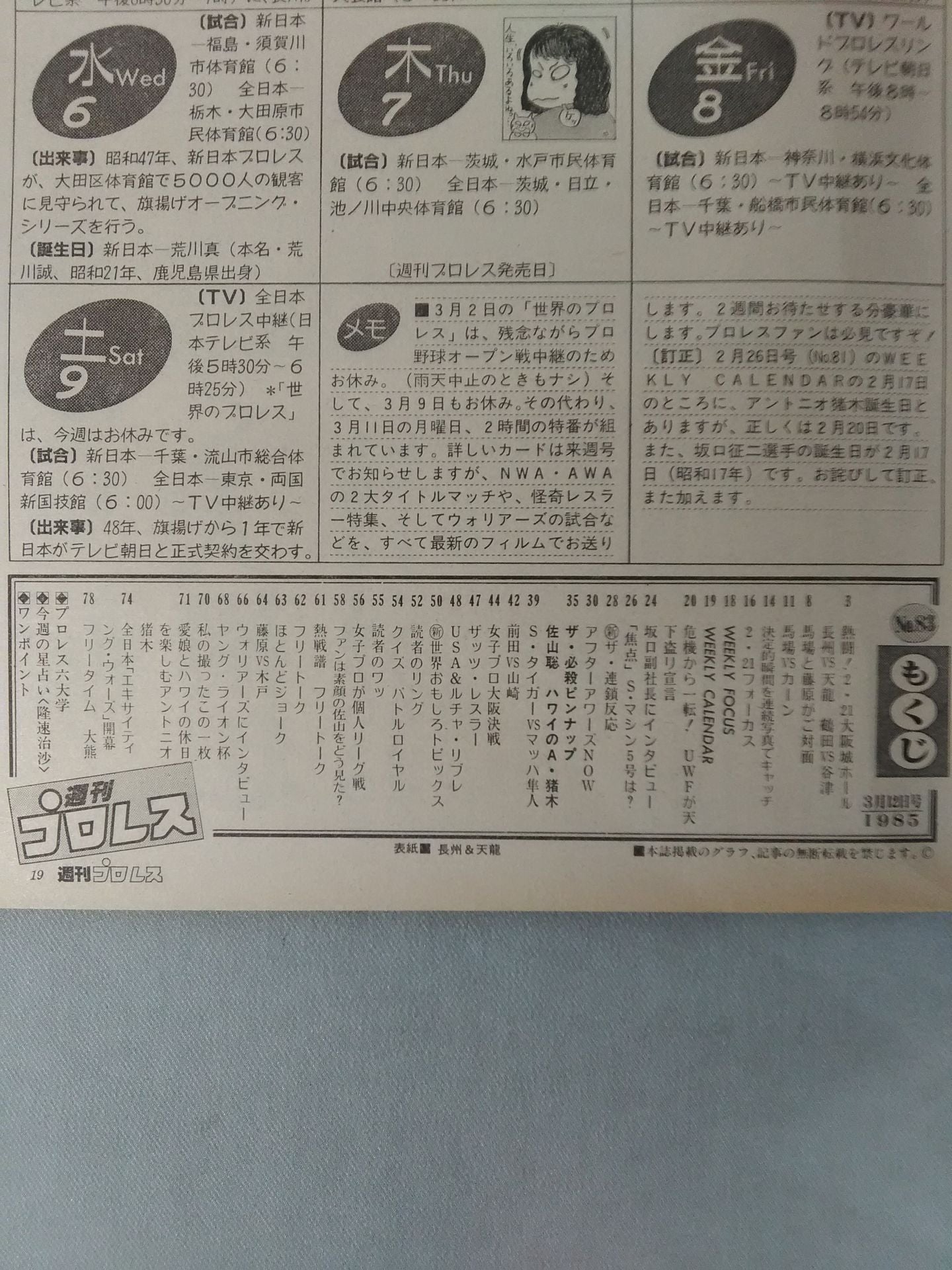 Weekly Pro Wrestling 83