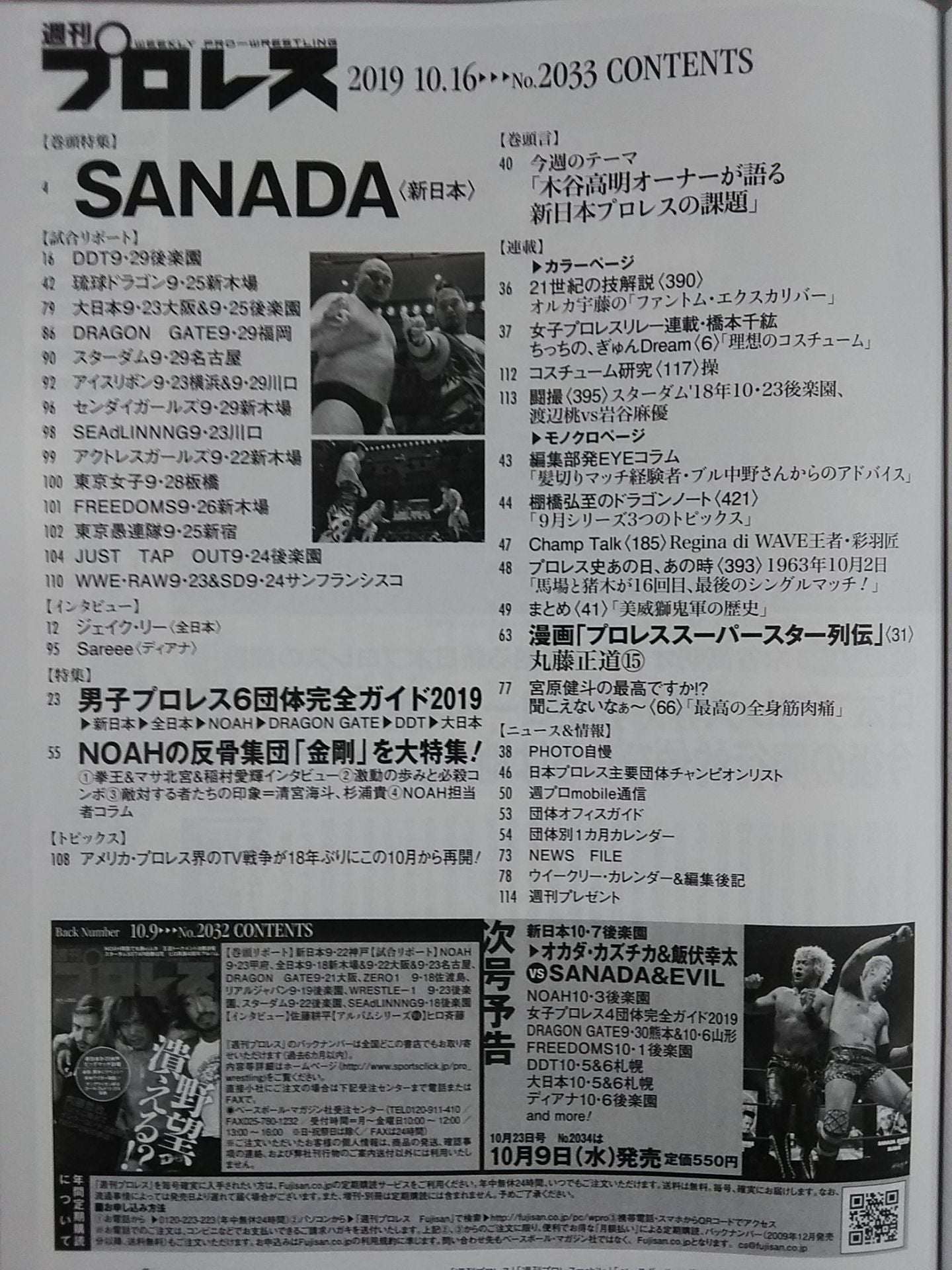 週刊プロレス2033
