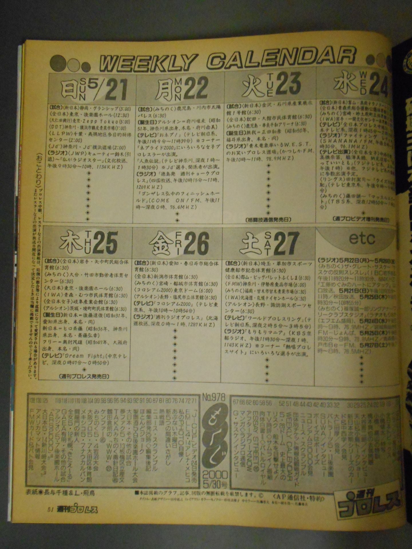 Weekly Pro Wrestling 978