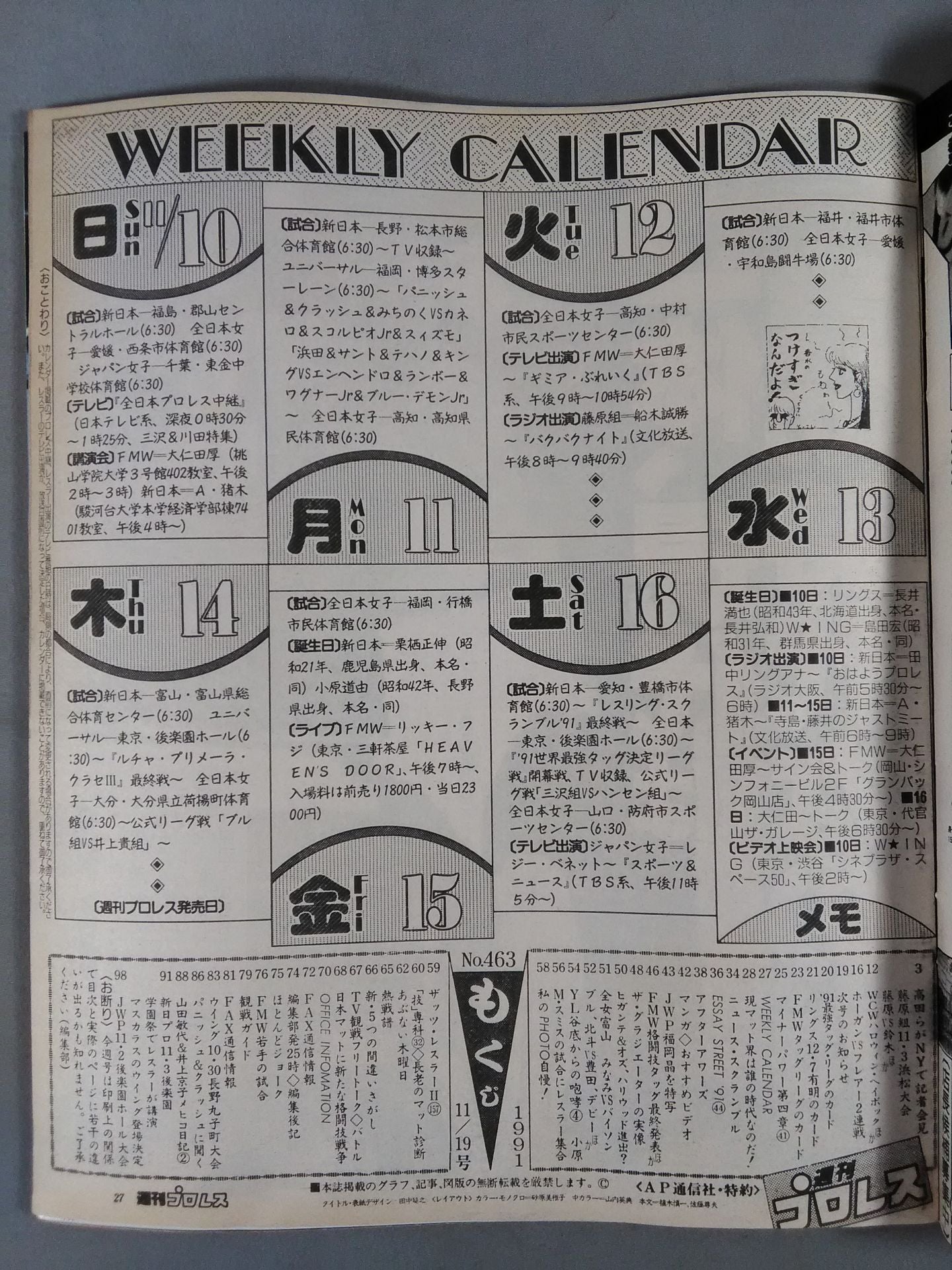 Weekly Pro Wrestling 463