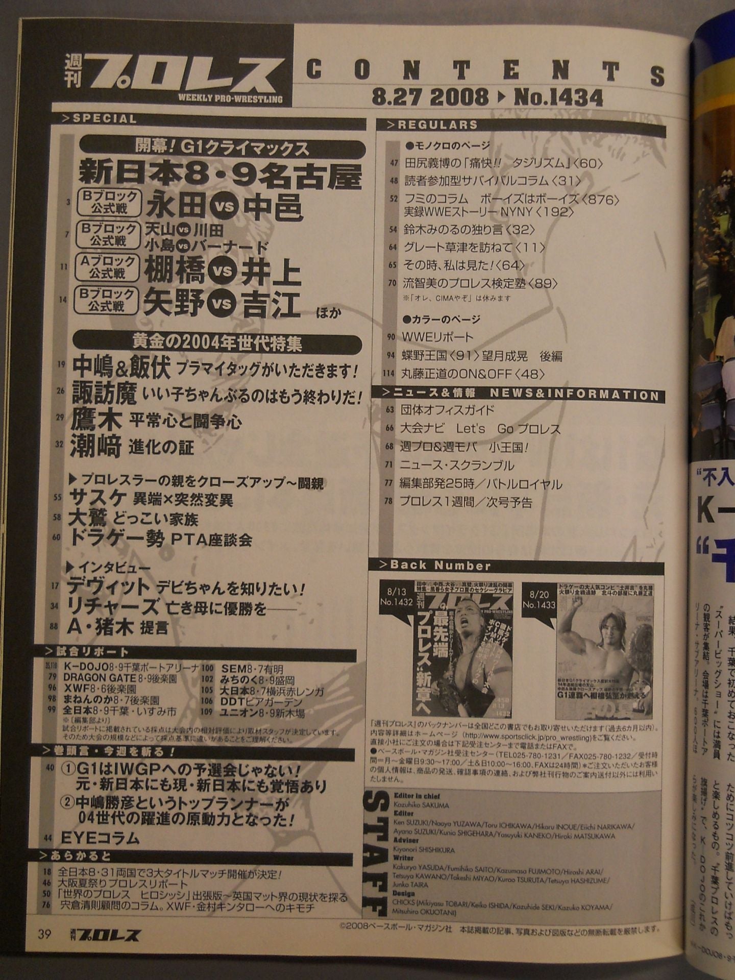 Weekly Pro Wrestling 1434