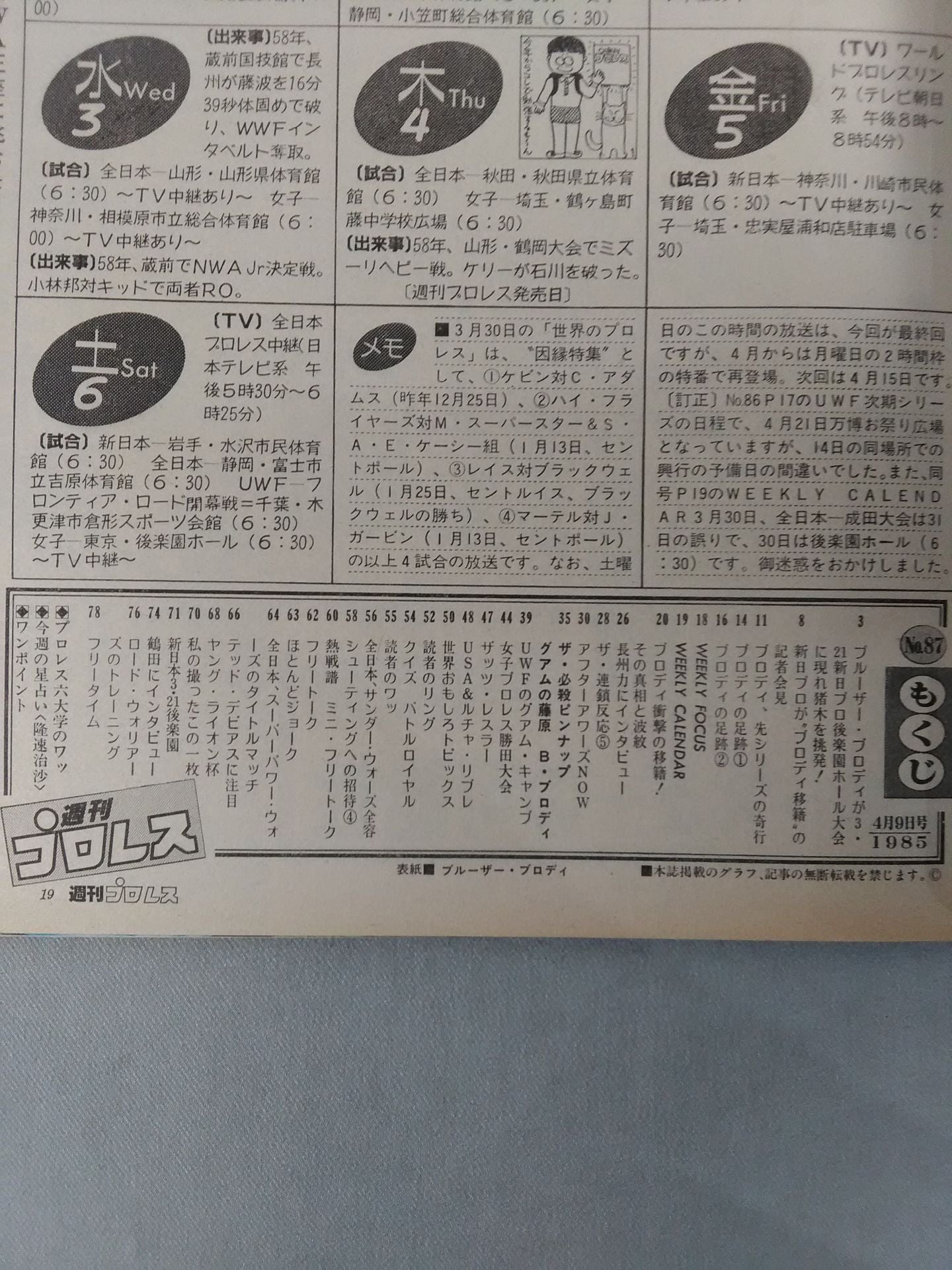 Weekly Pro Wrestling 87