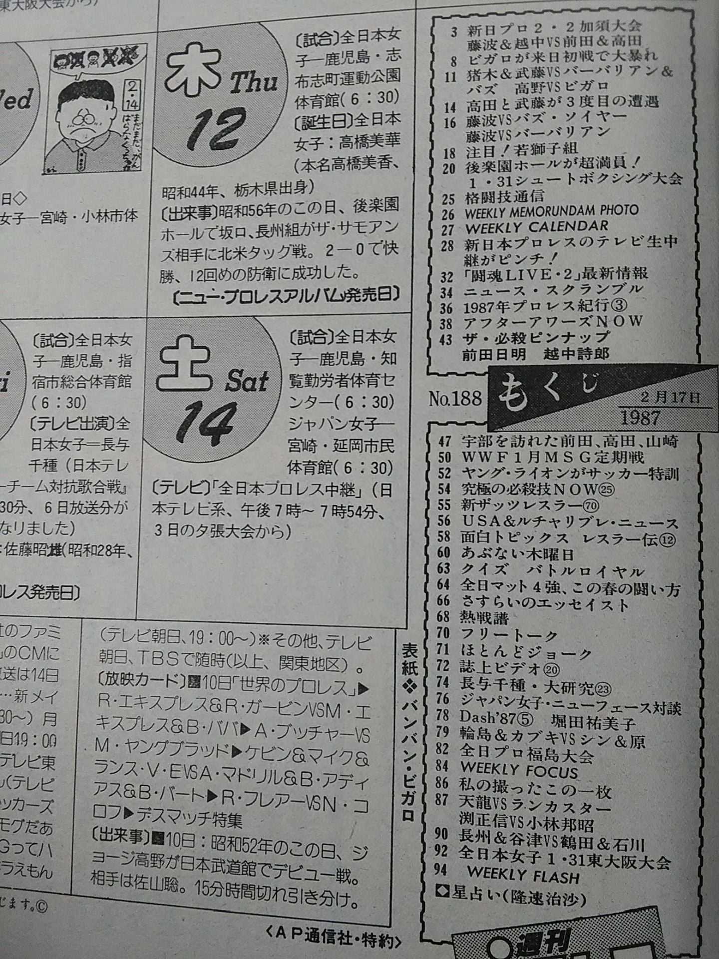 Weekly Pro Wrestling 188