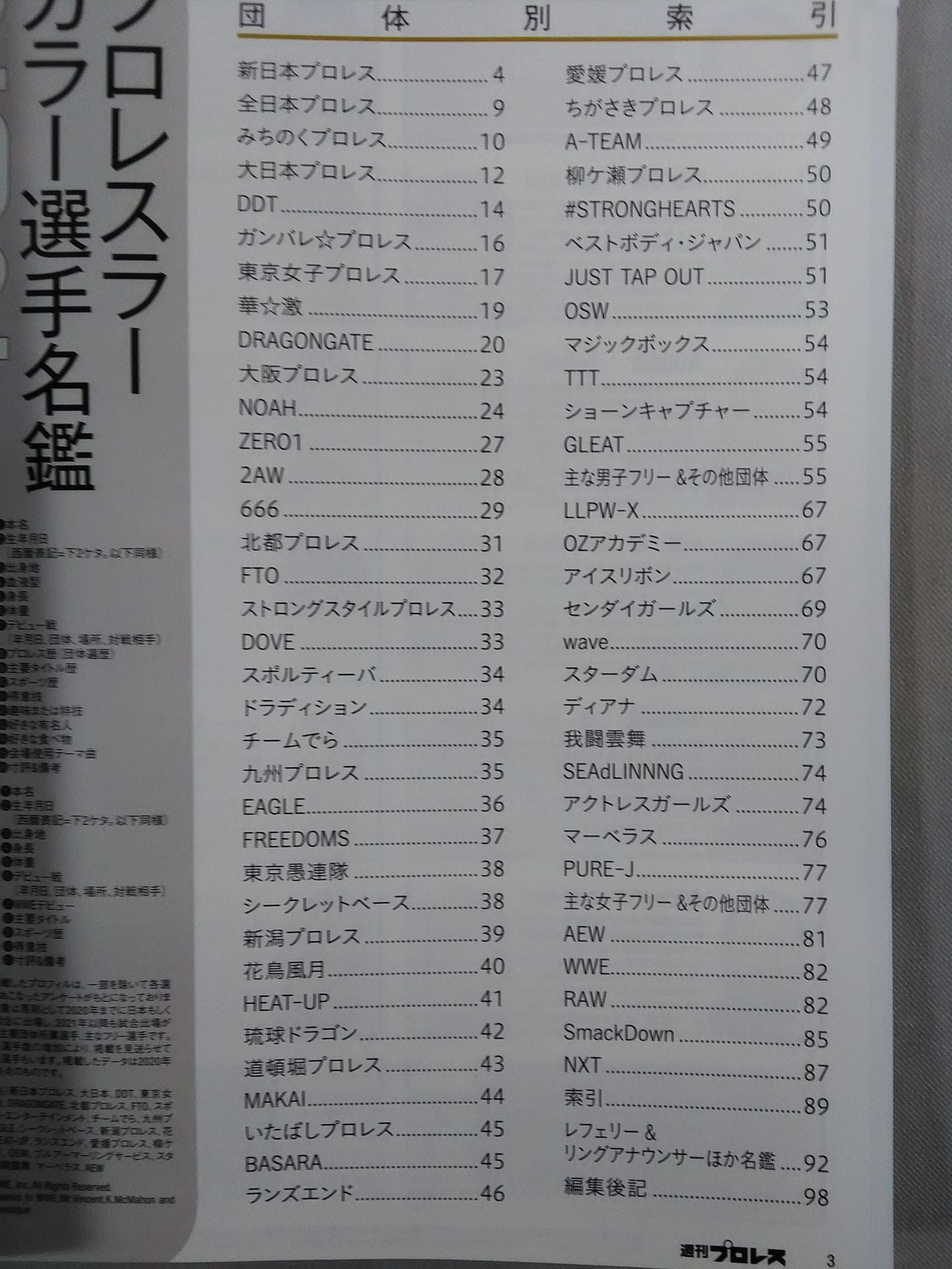 週刊プロレス2097