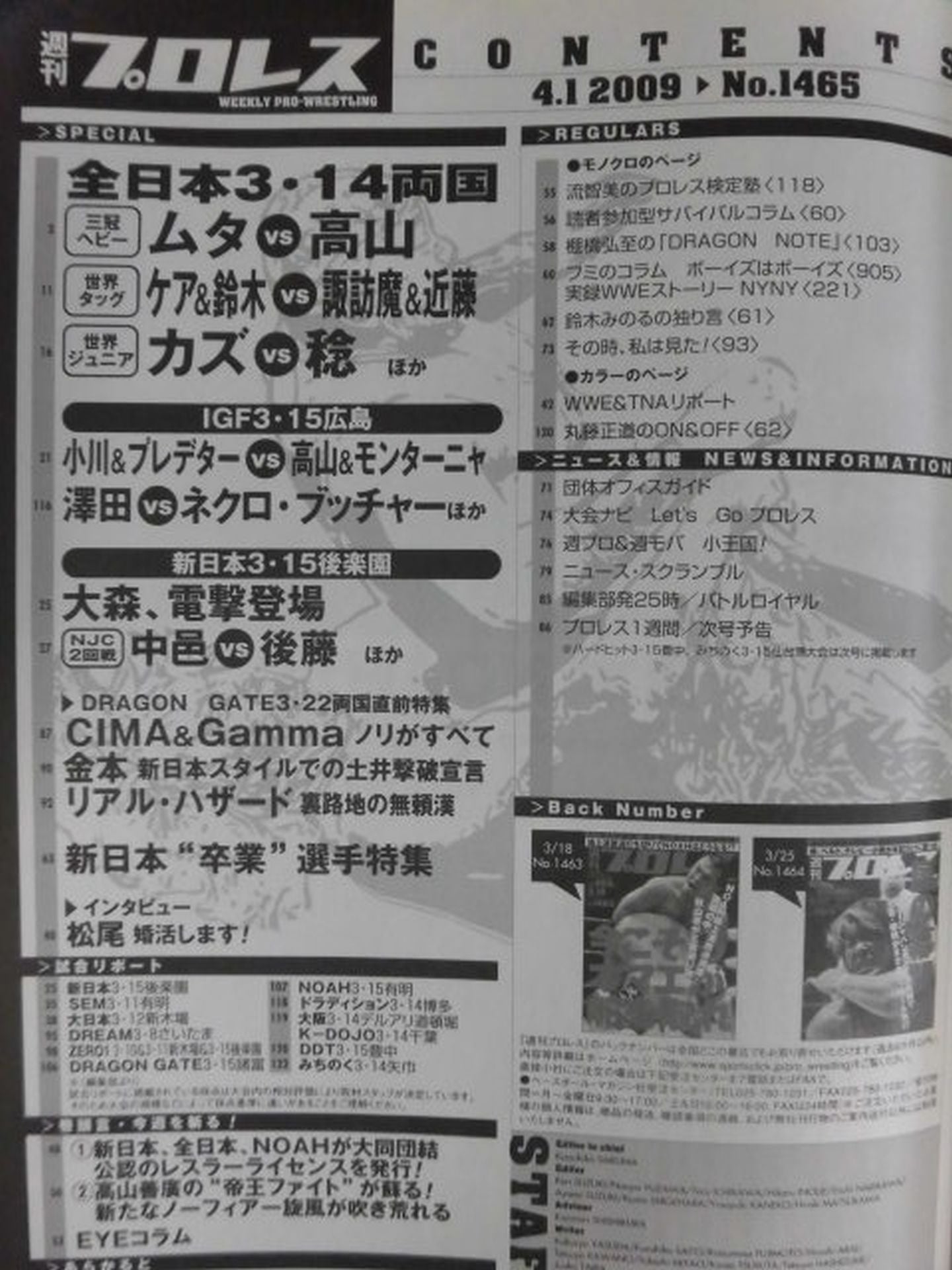 Weekly Pro Wrestling 1465