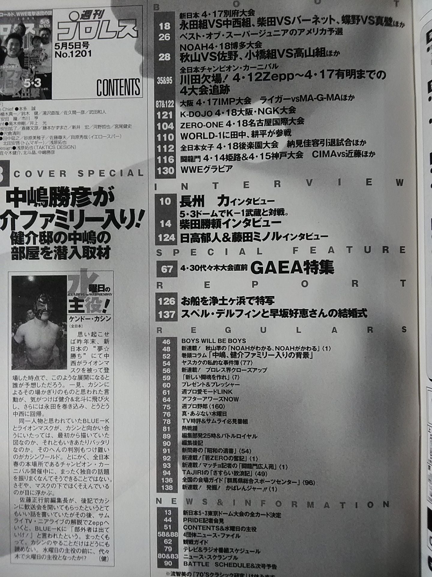 Weekly Pro Wrestling 1201
