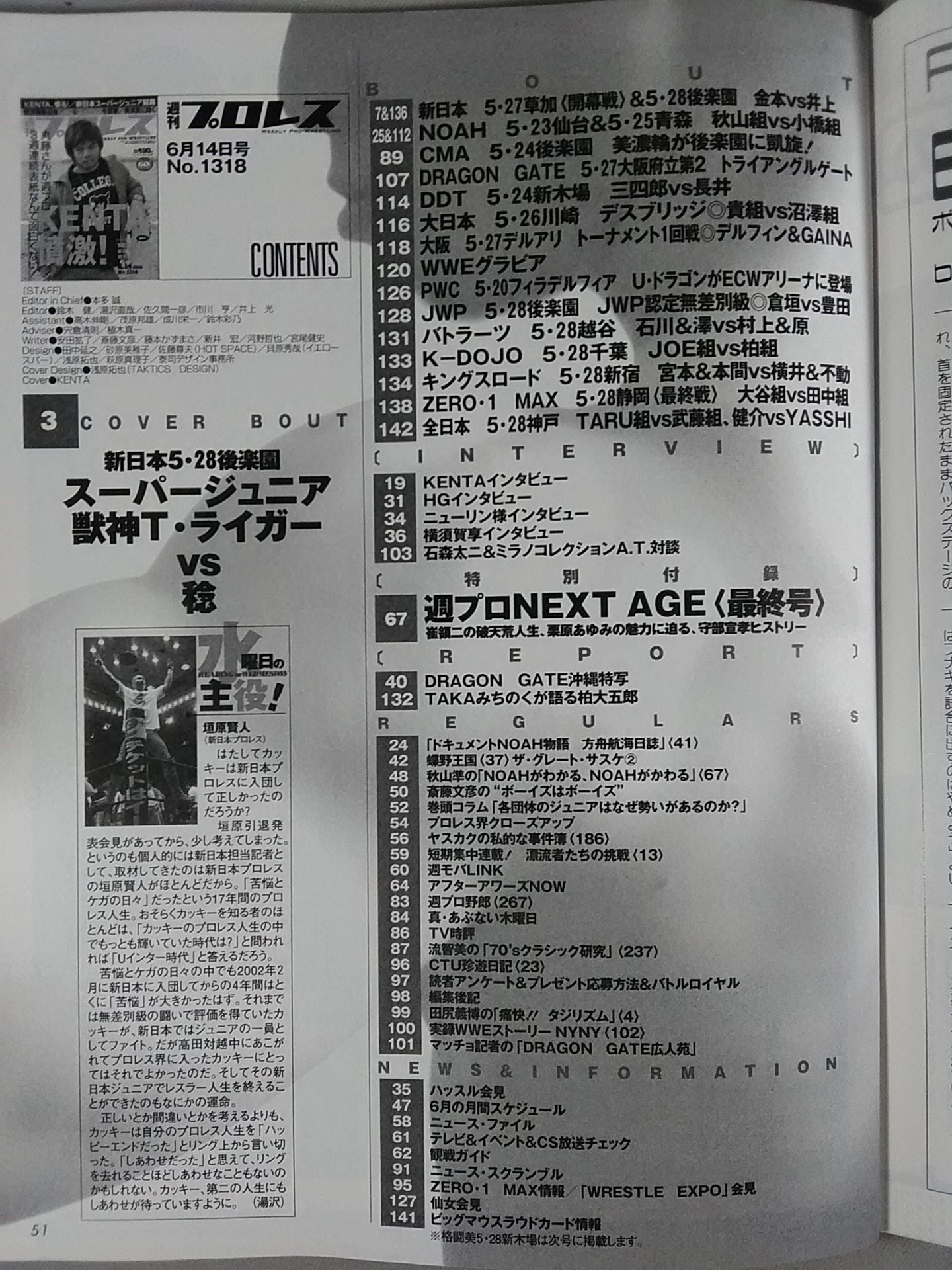 週刊プロレス1318