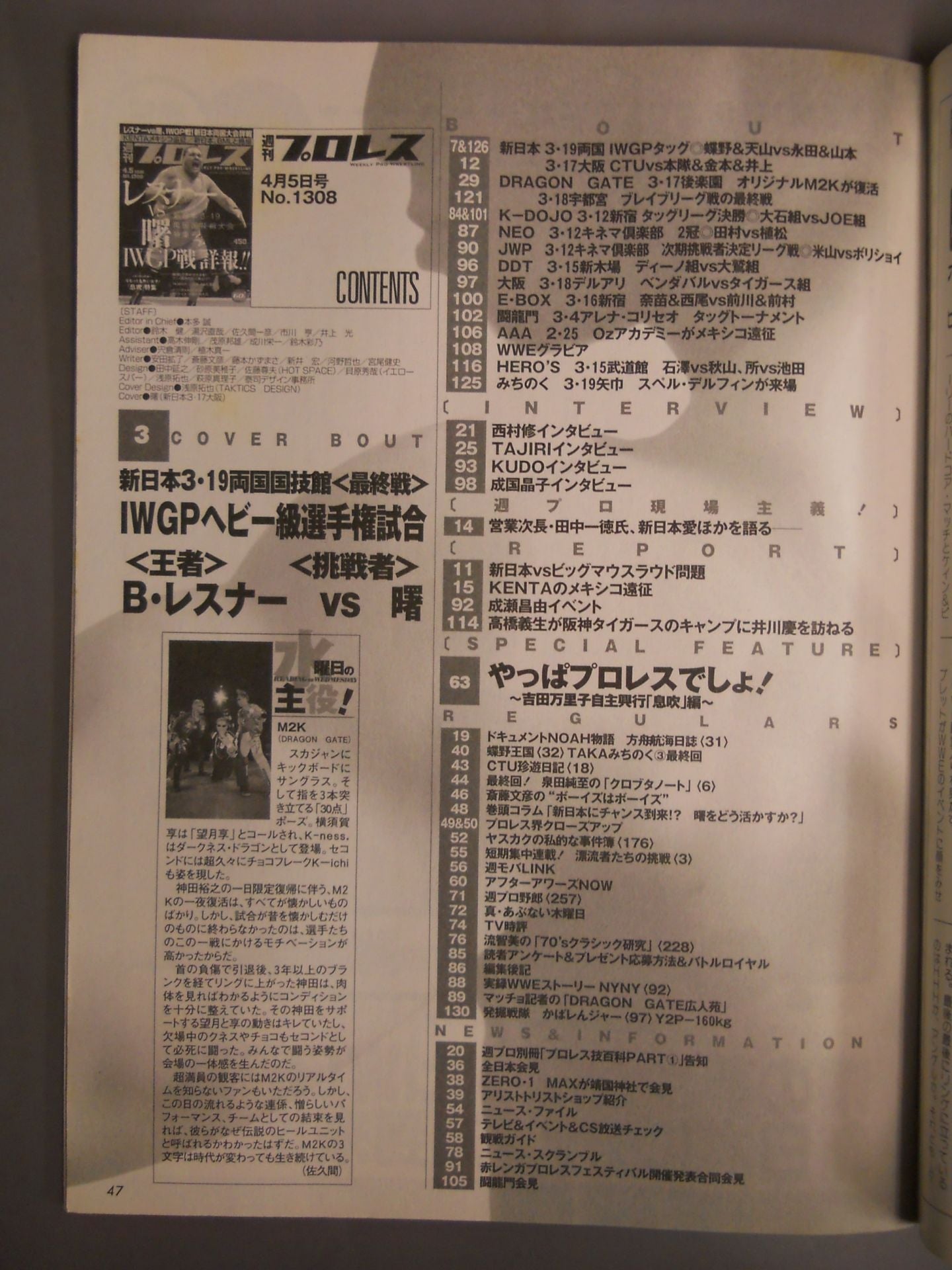 週刊プロレス1308
