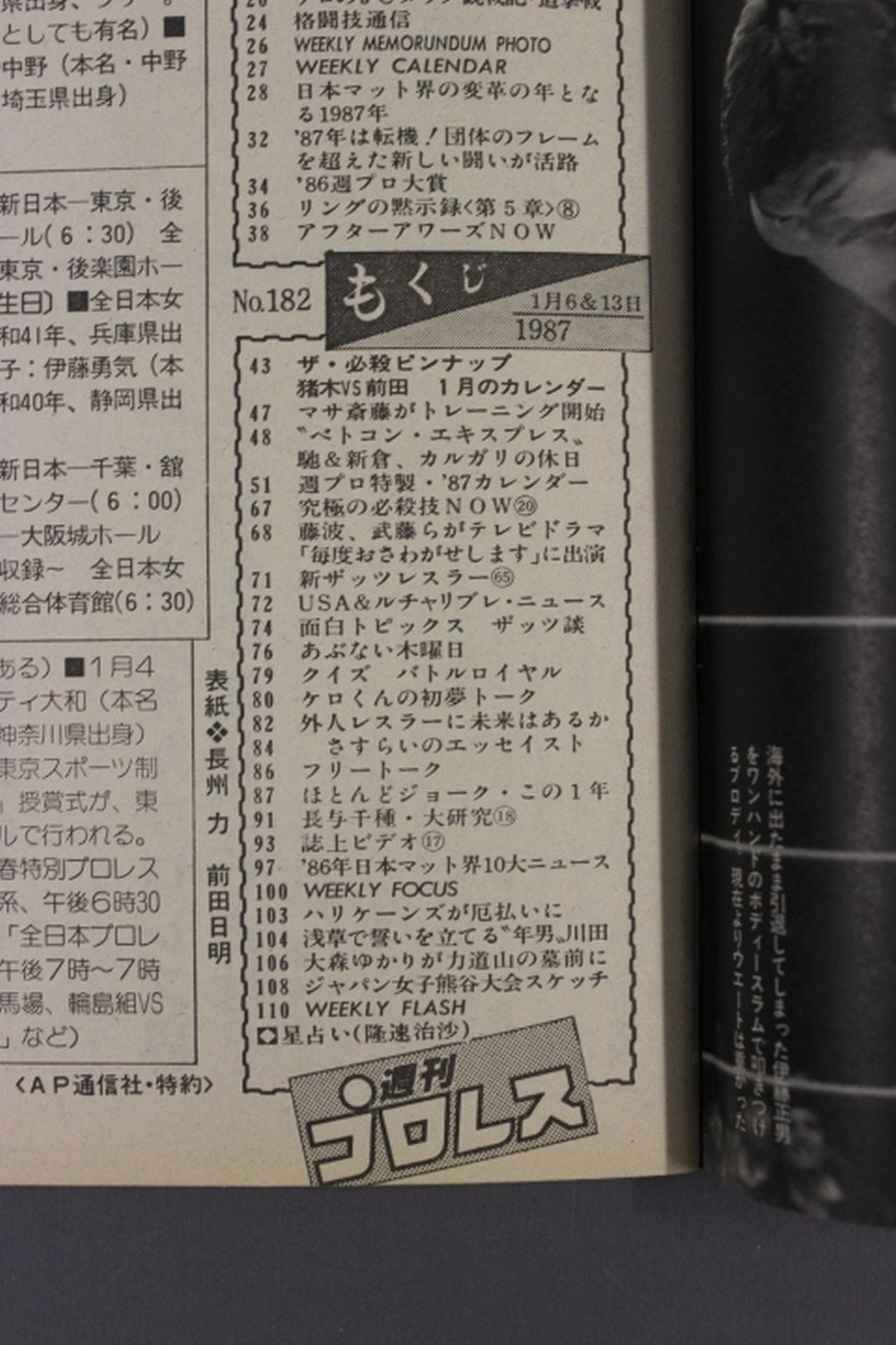 Weekly Pro Wrestling 182