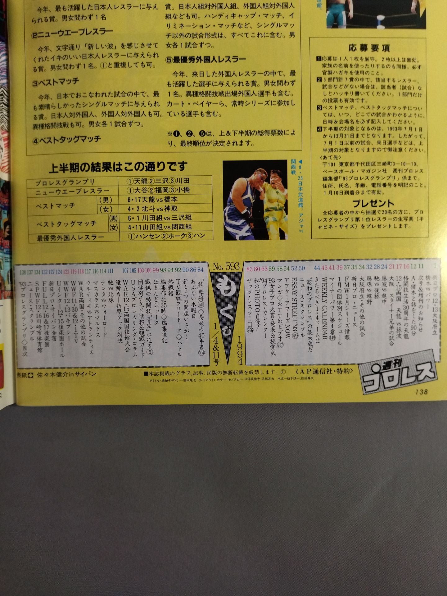 Weekly Pro Wrestling 593