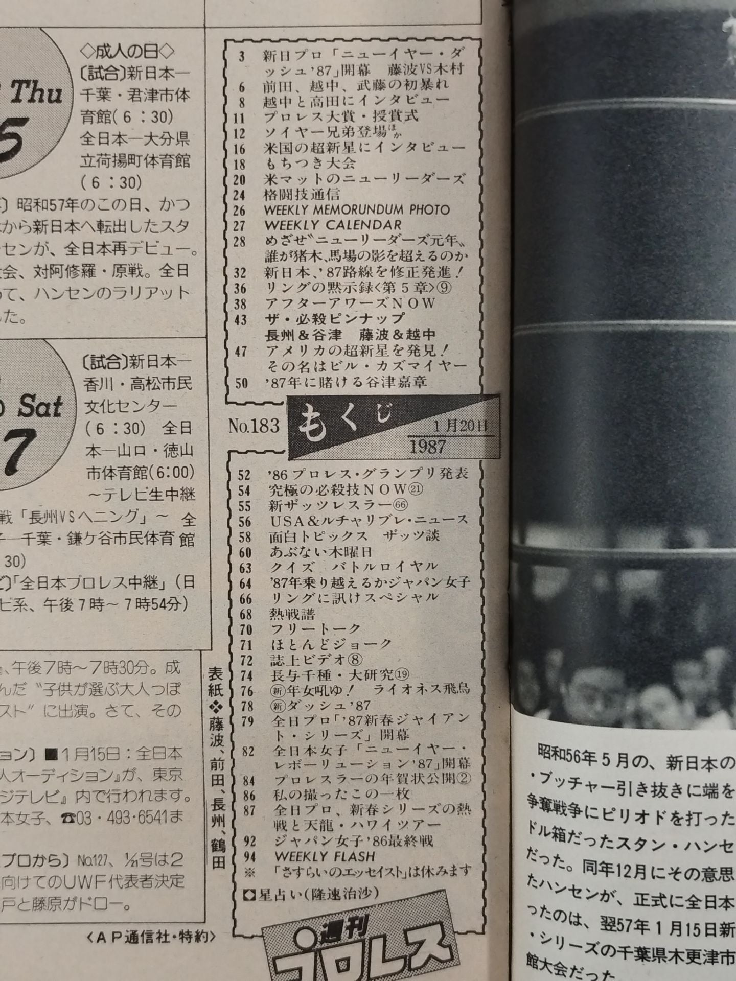 Weekly Pro Wrestling 183