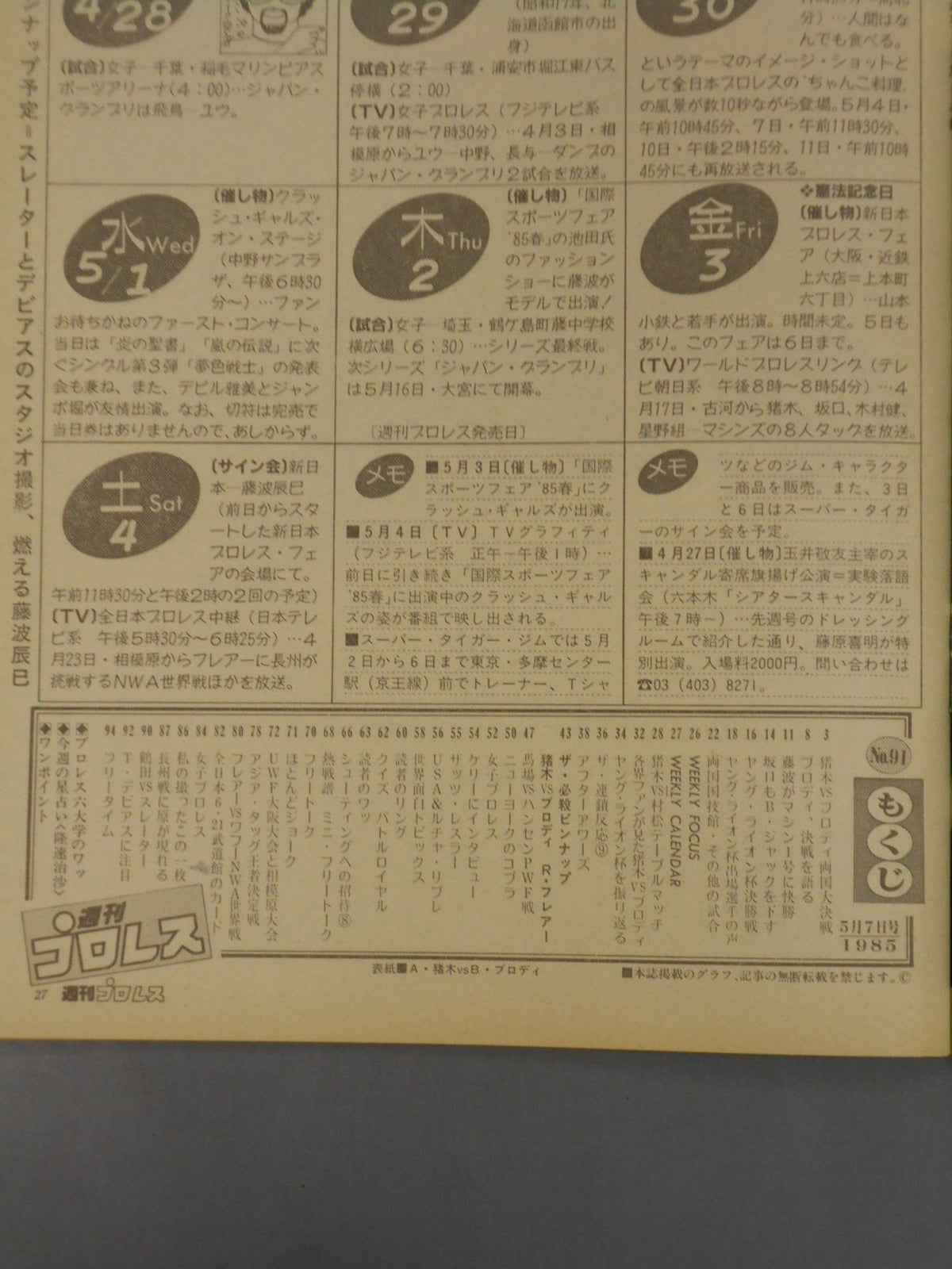 Weekly Pro Wrestling 91