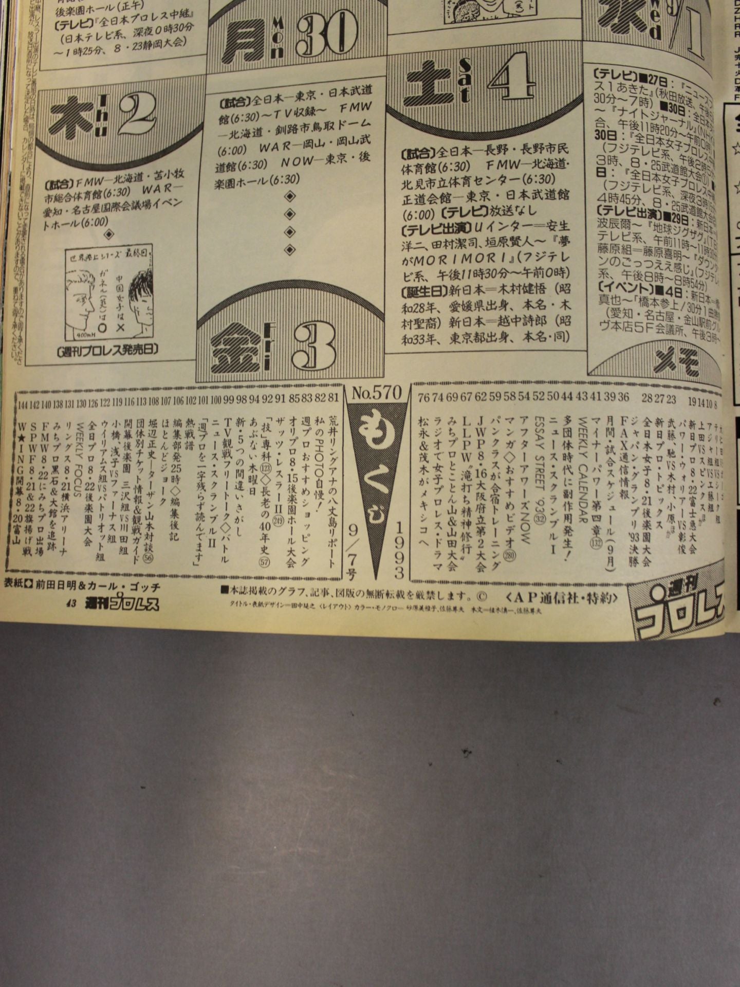 Weekly Pro Wrestling 570