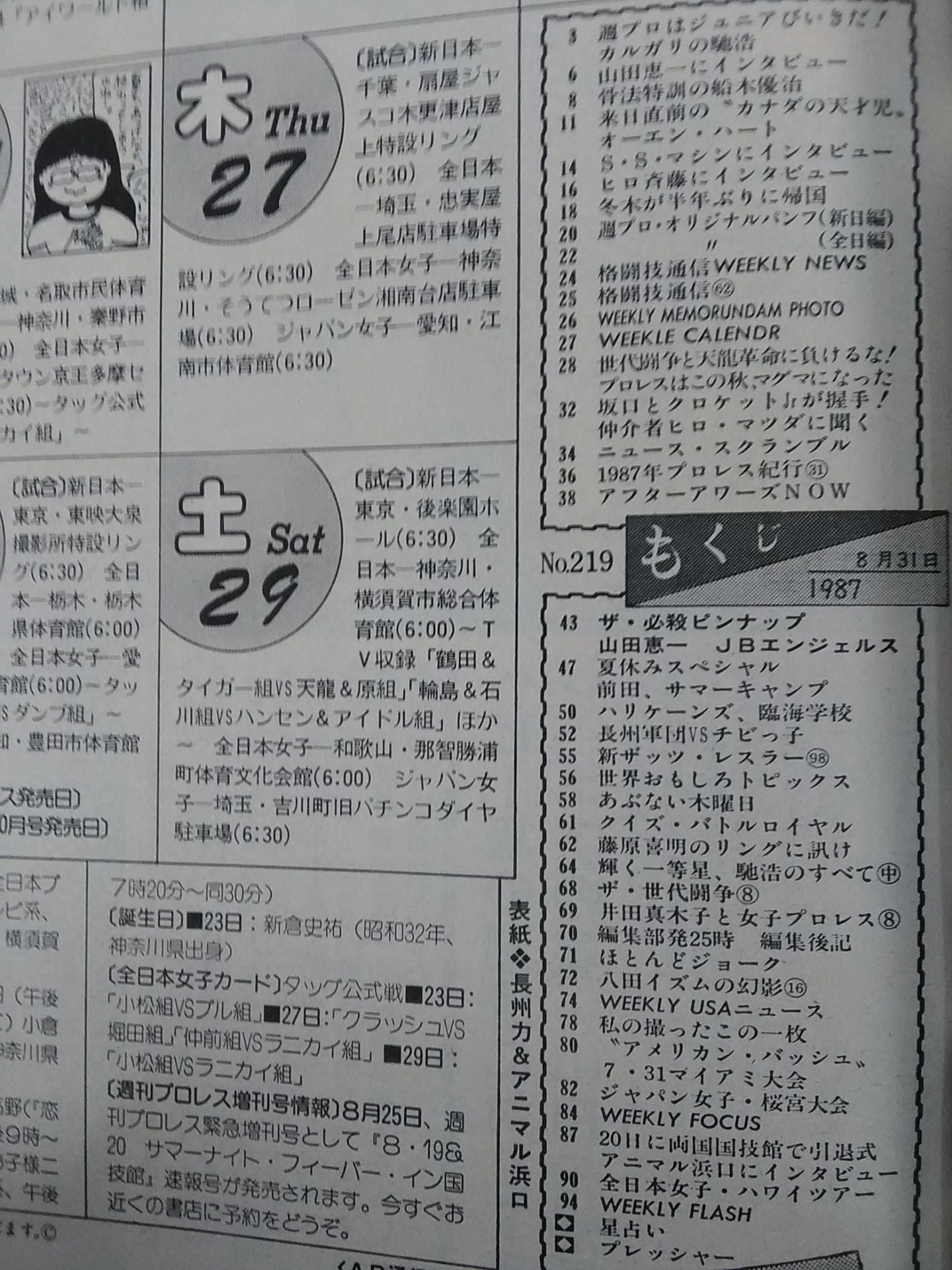 Weekly Pro Wrestling 219