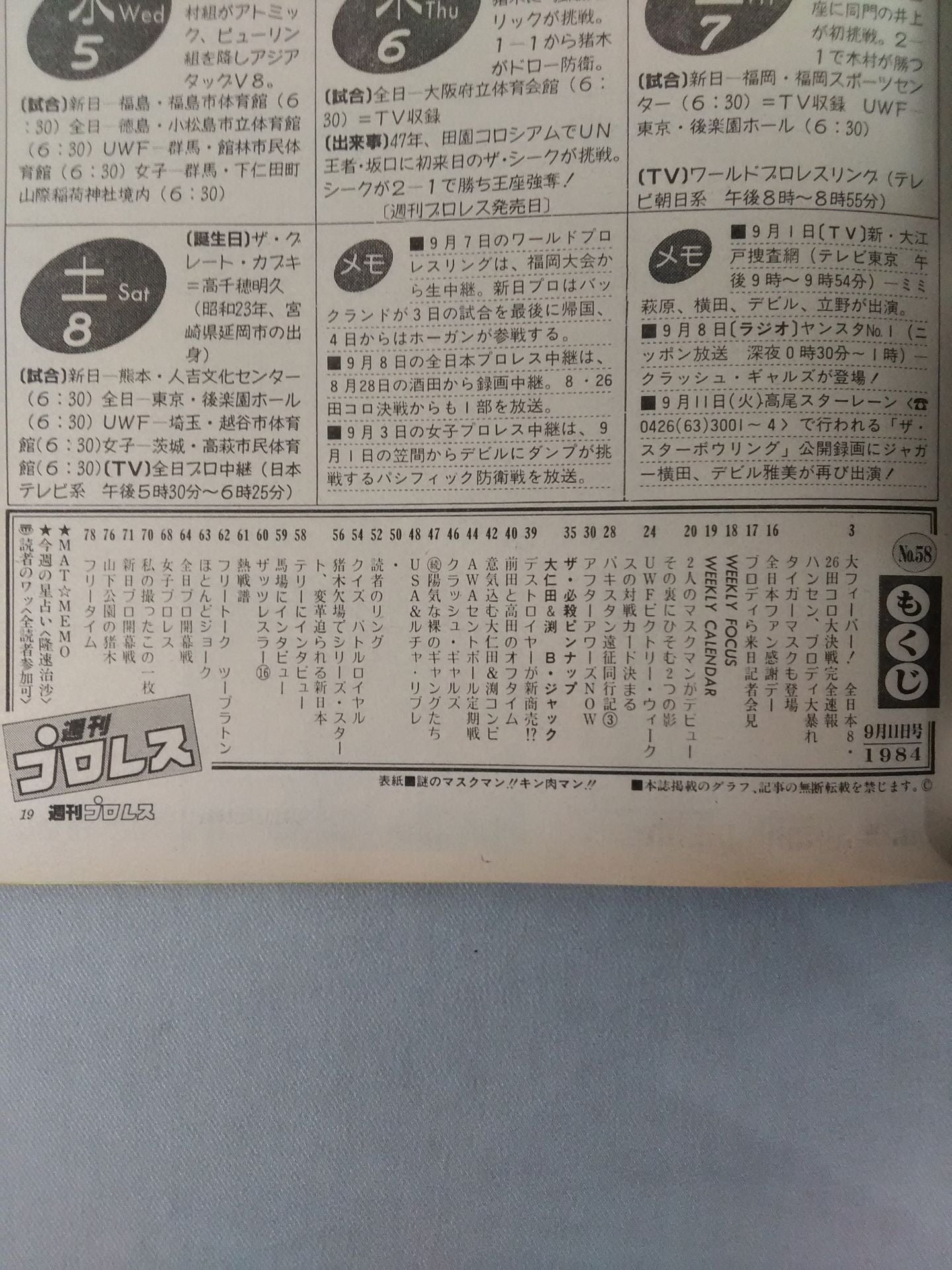 Weekly Pro Wrestling 58