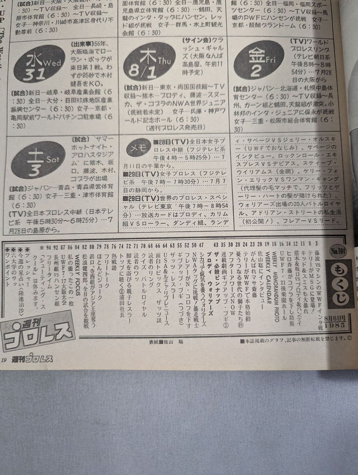 Weekly Pro Wrestling 104