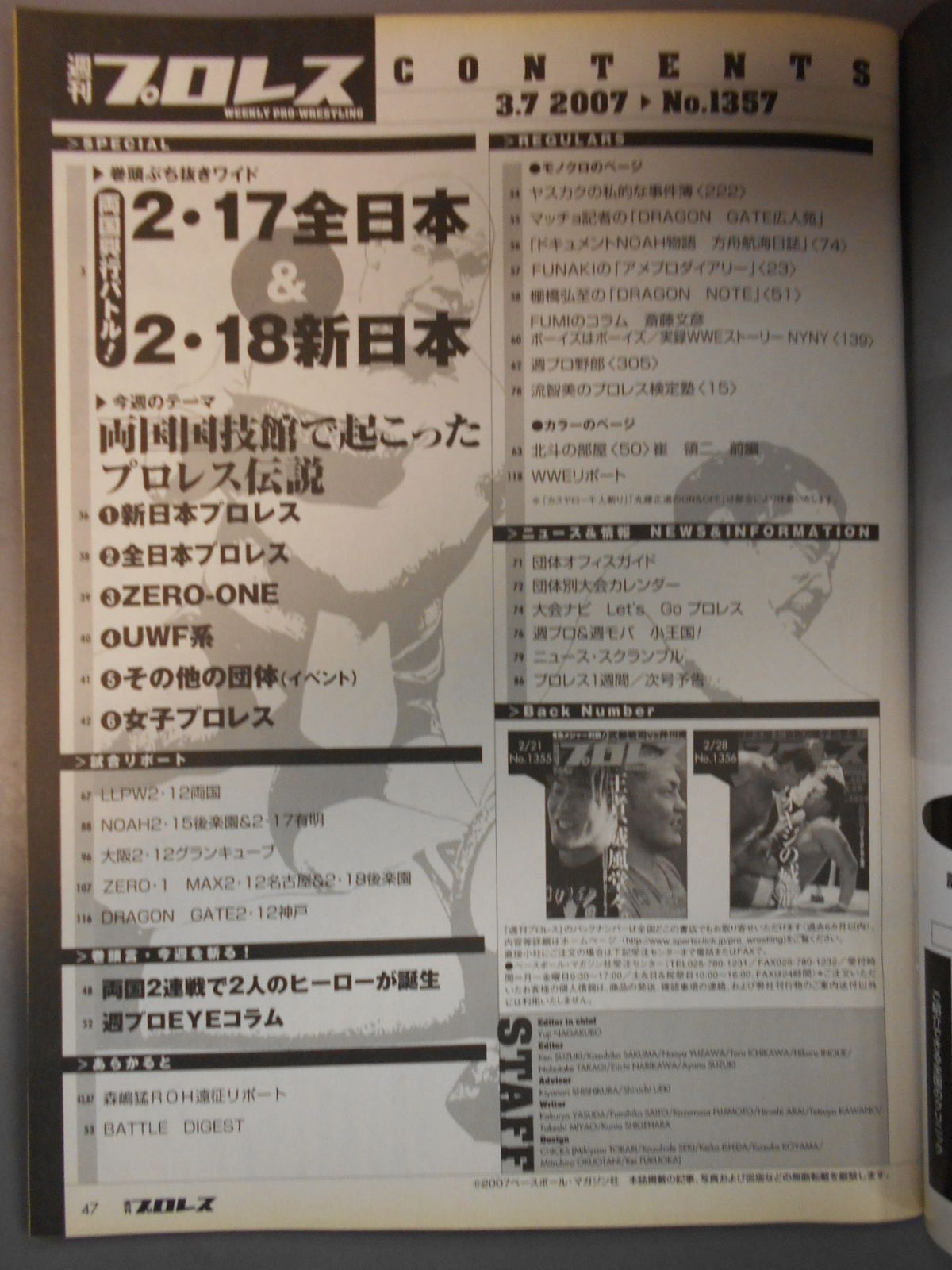 Weekly Pro Wrestling 1357