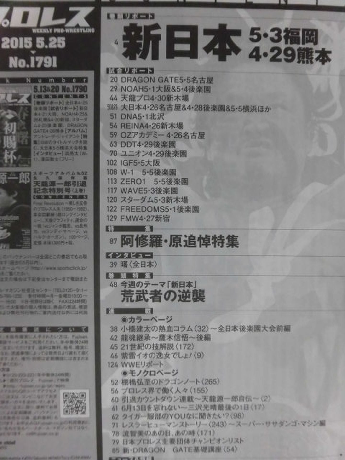 週刊プロレス1791