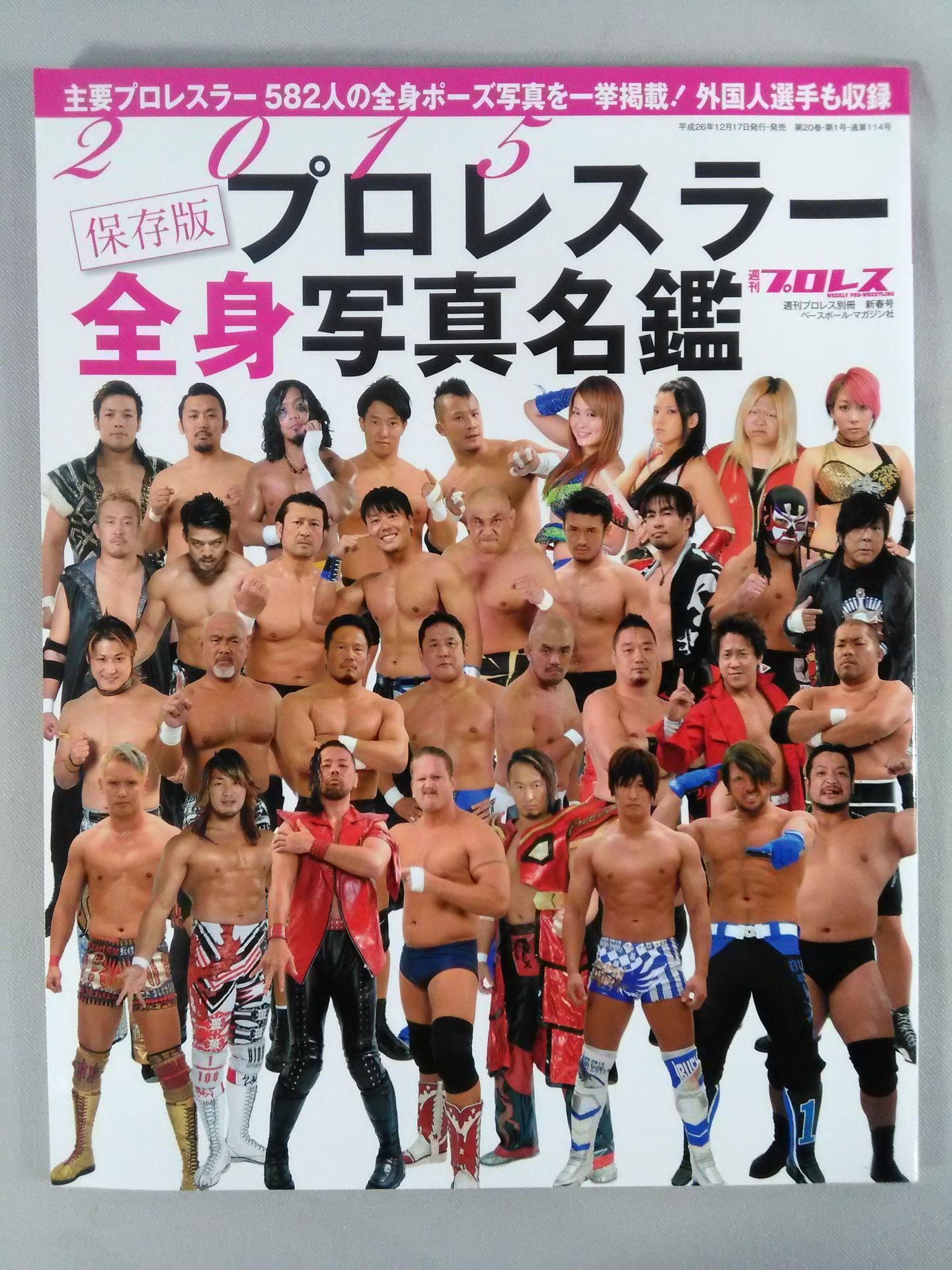 週刊プロレス別冊114「2015 保存版プロレスラー全身写真名鑑」 – 闘道館