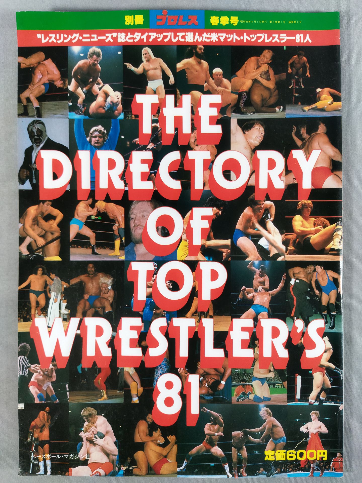 週刊プロレス別冊2 THE DIRECTORY of TOP WRESTLER 81