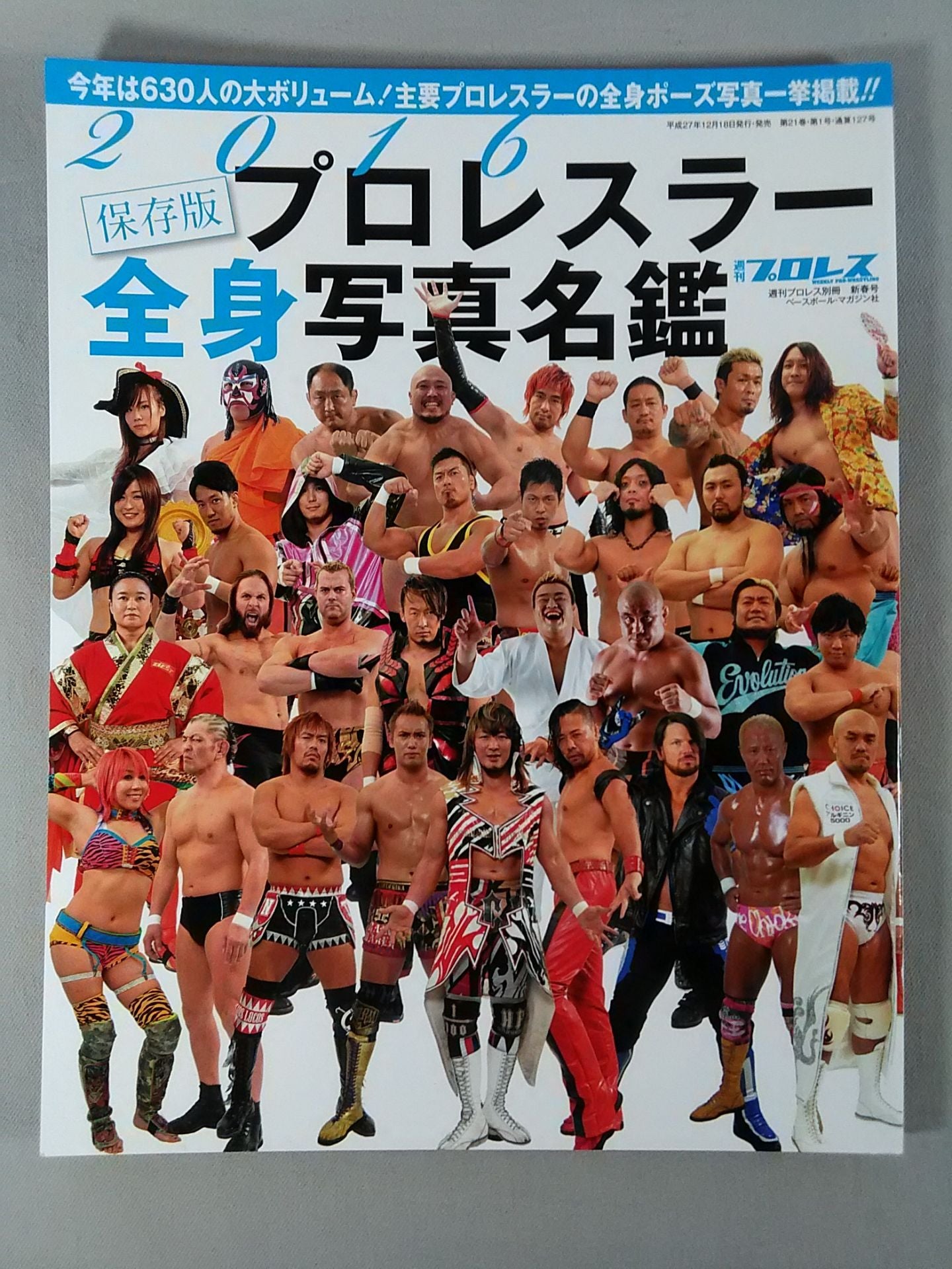 Weekly Pro Wrestling Appendix 127 "2016 Preservation EditionPro Wrestler Full Body Photo Directory"
