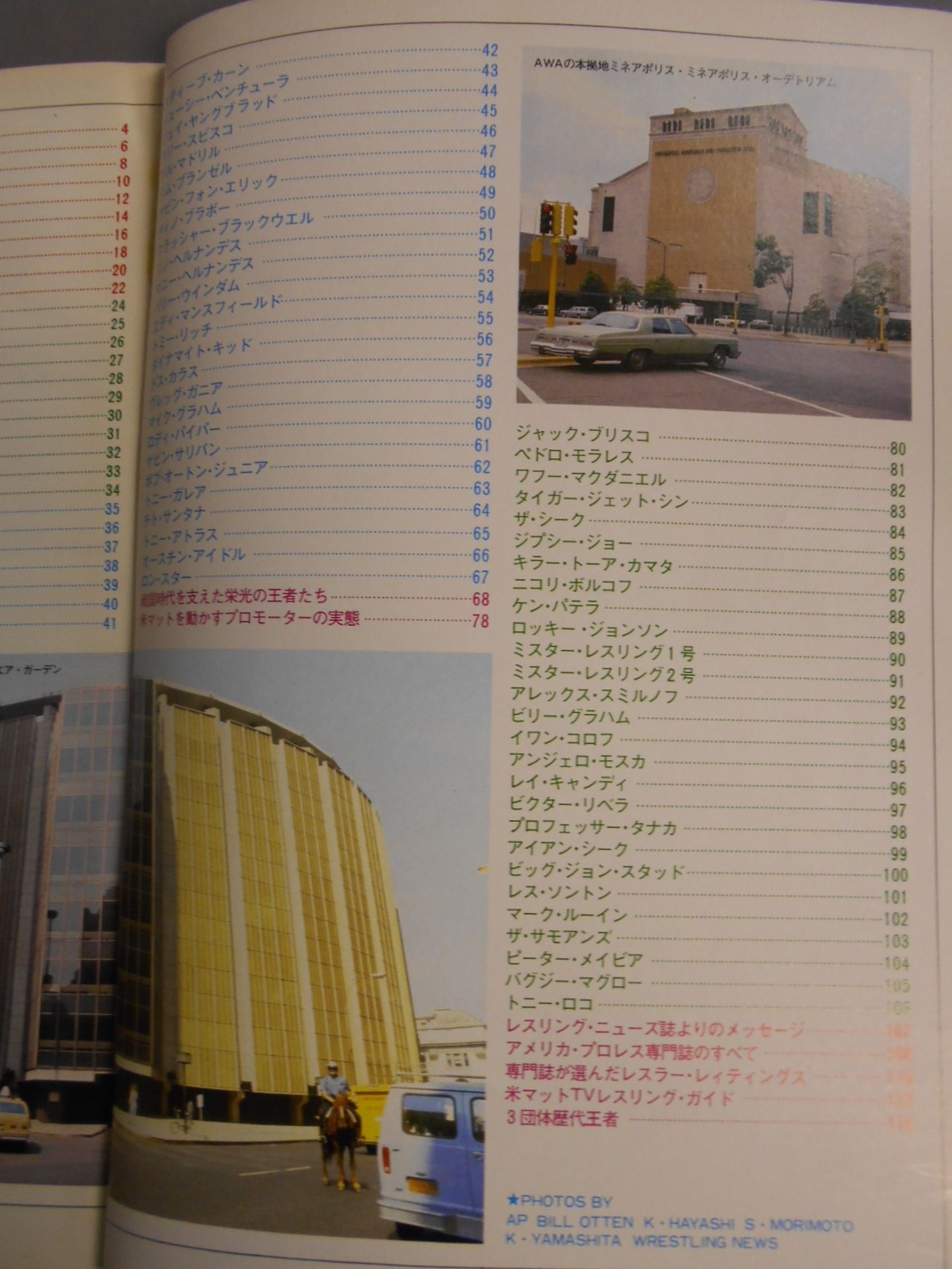 週刊プロレス別冊2 「THE DIRECTORY of TOP WRESTLER’S81」