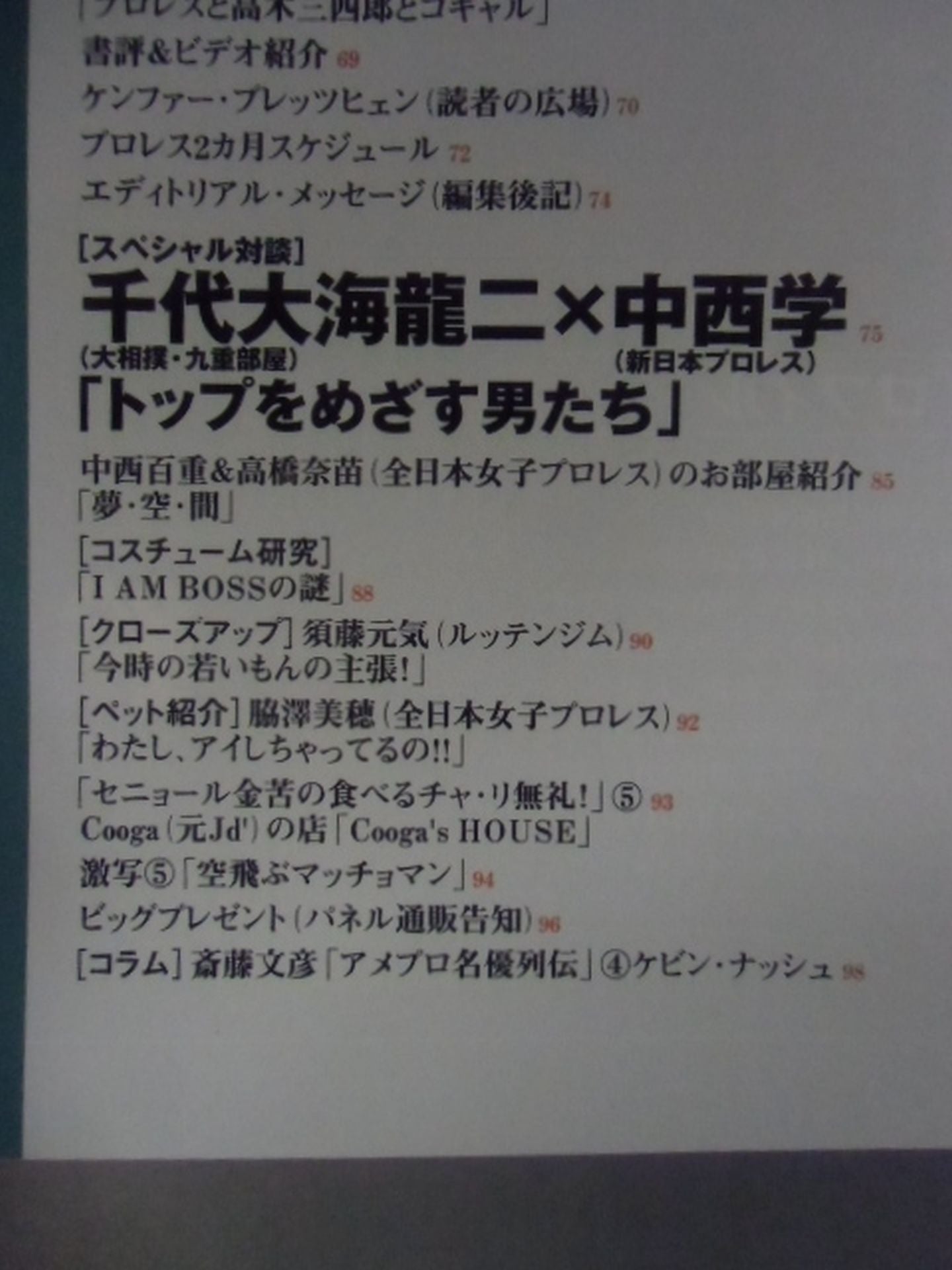 週刊プロレス別冊17 「ケンファーkampfer Vol.5」