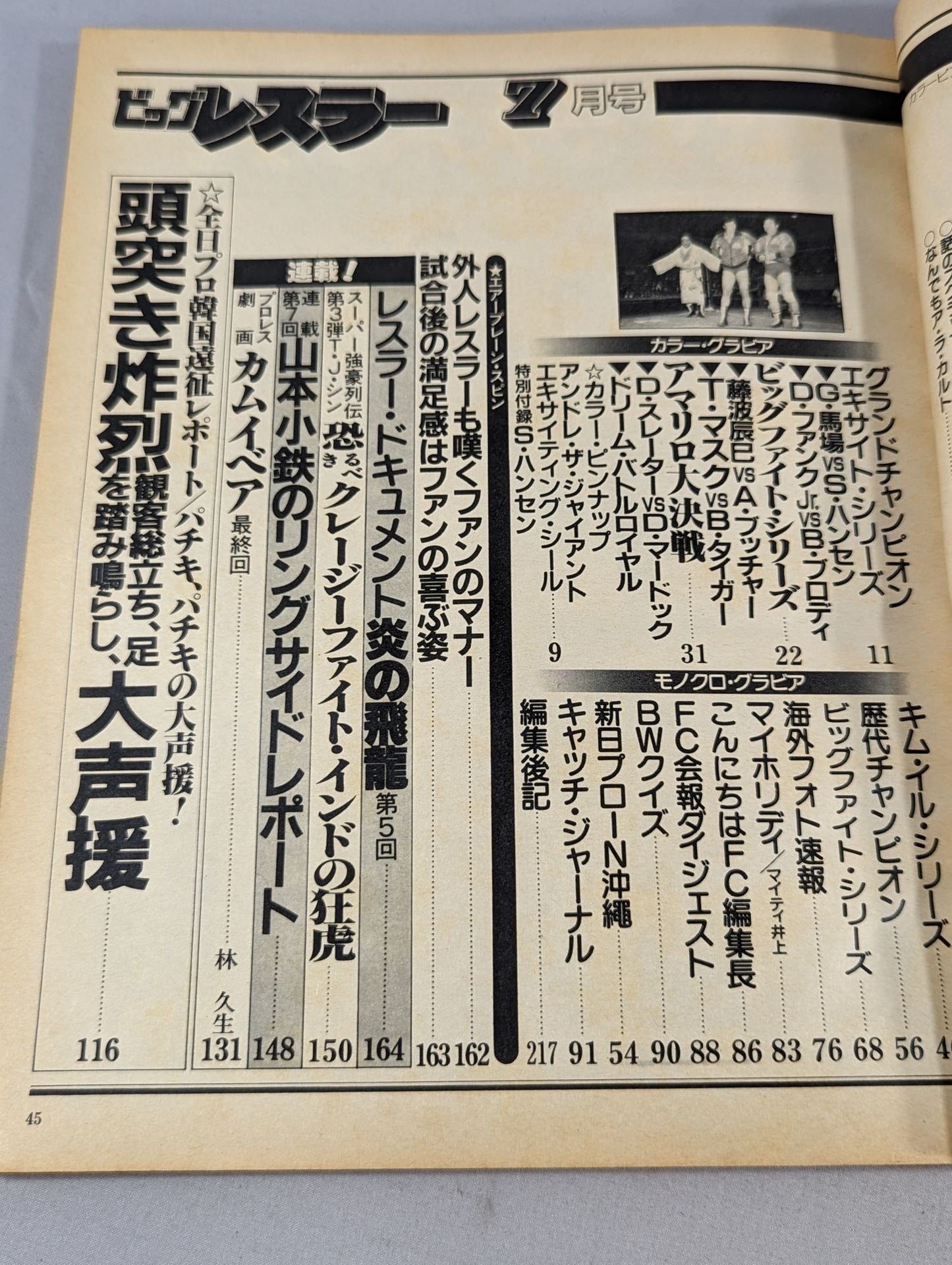 月刊ビッグレスラー 1982年7月号
