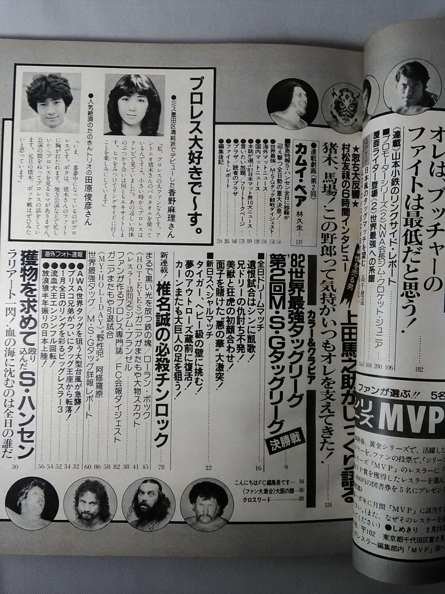 月刊ビッグレスラー 1982年2月号