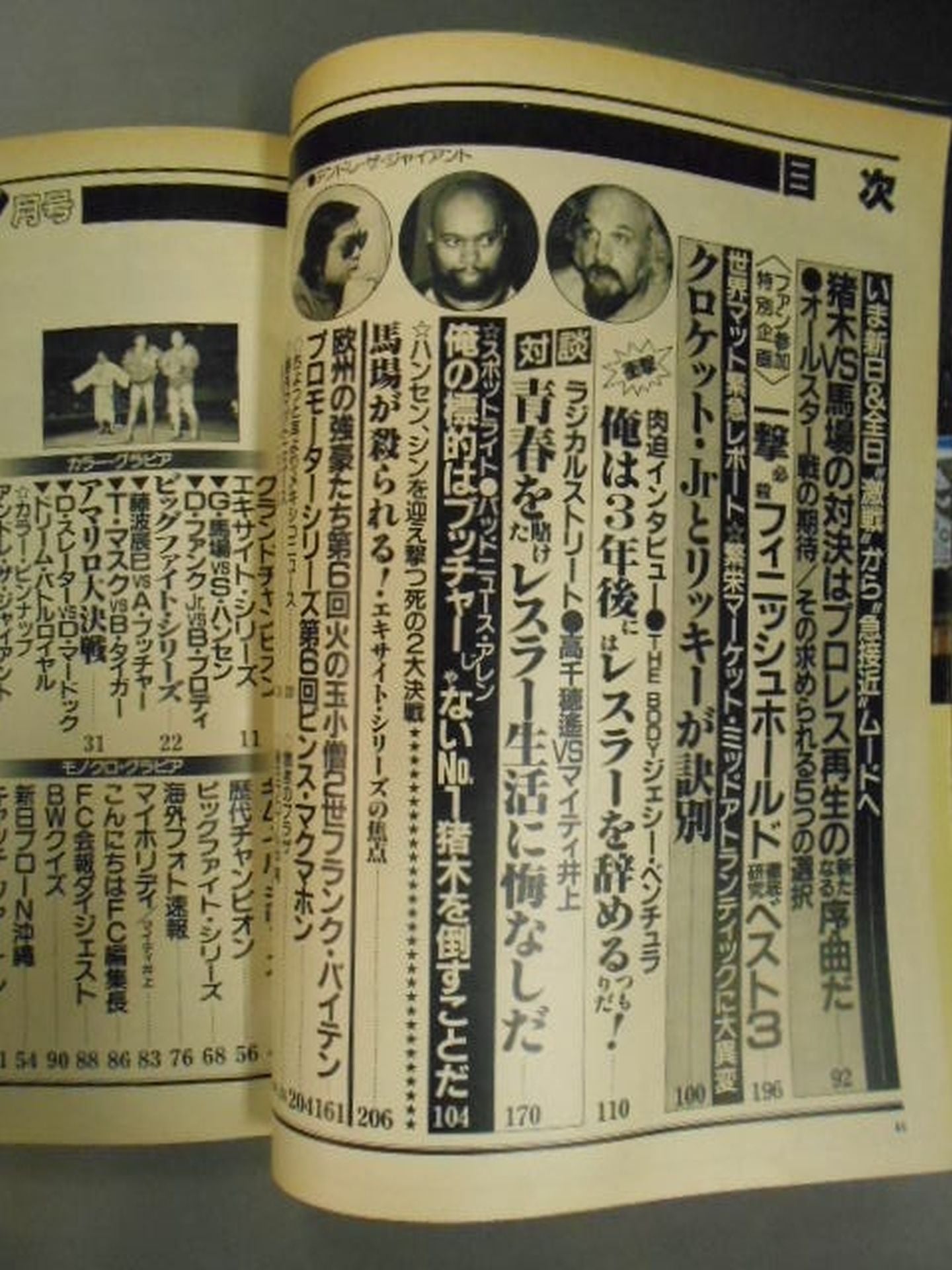 月刊ビッグレスラー 1982年07月号