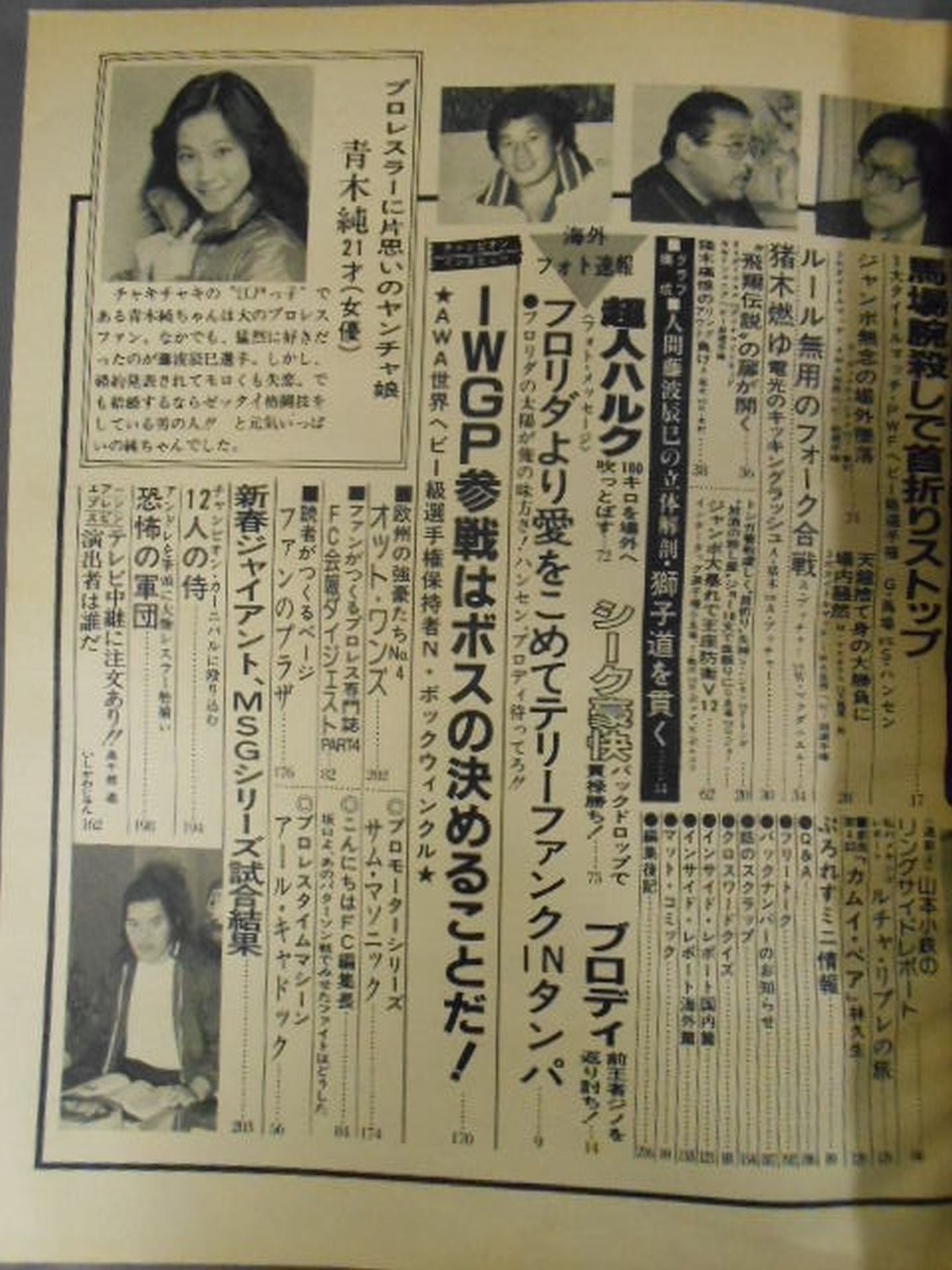 月刊ビッグレスラー 1982年4月号