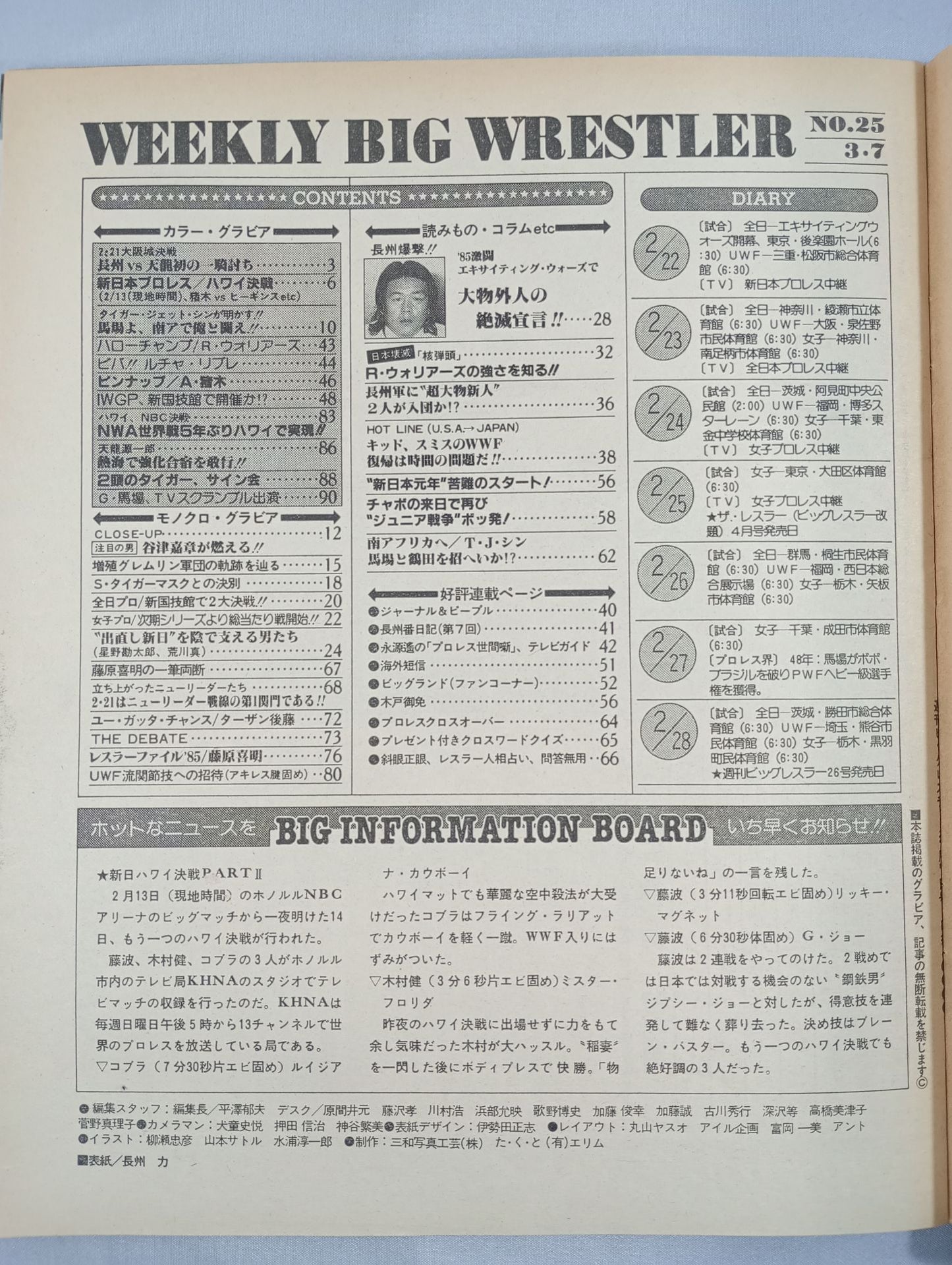 週刊ビッグレスラー25