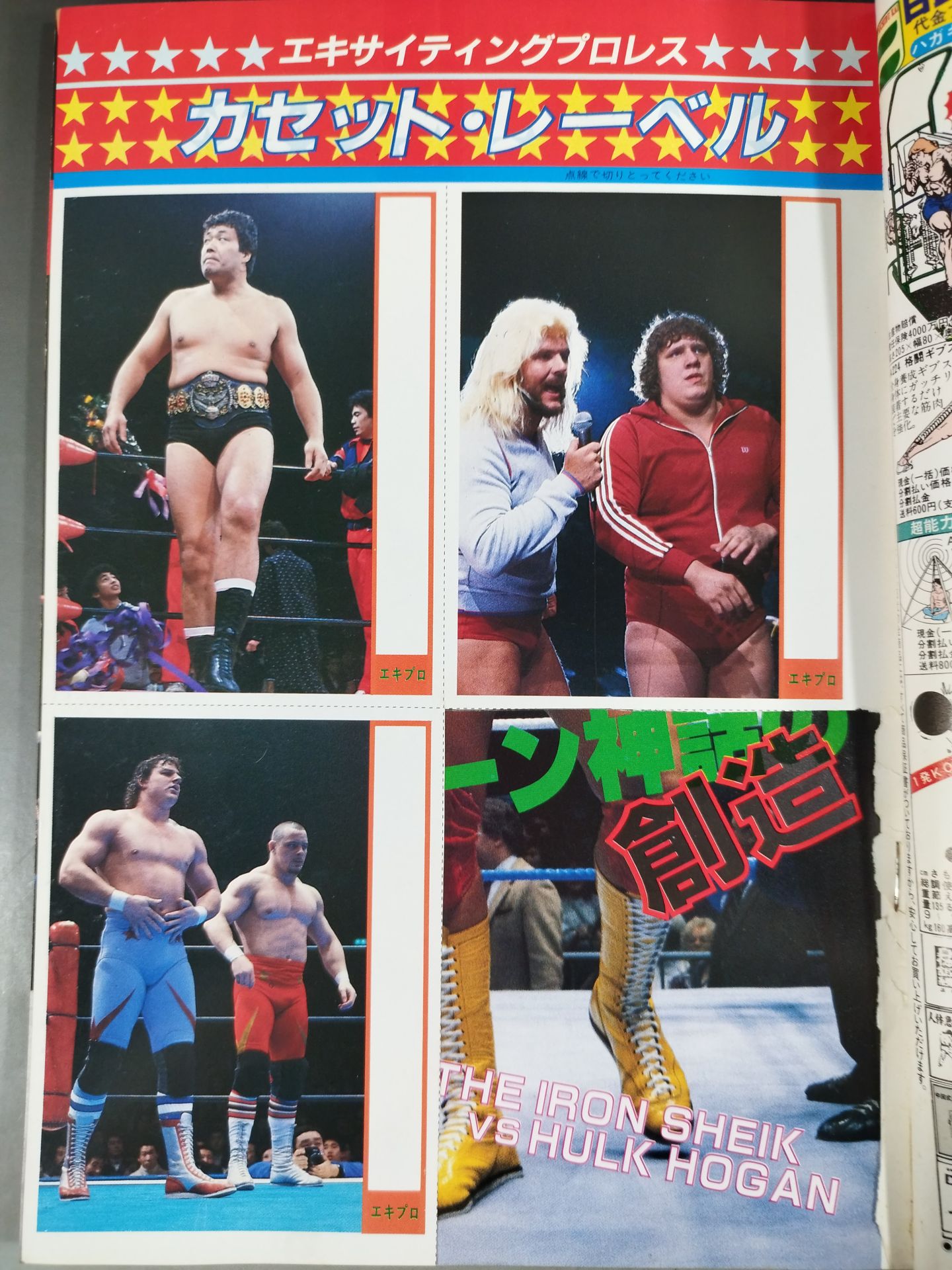 Separate volume Exciting Pro Wrestling March 1984 issue