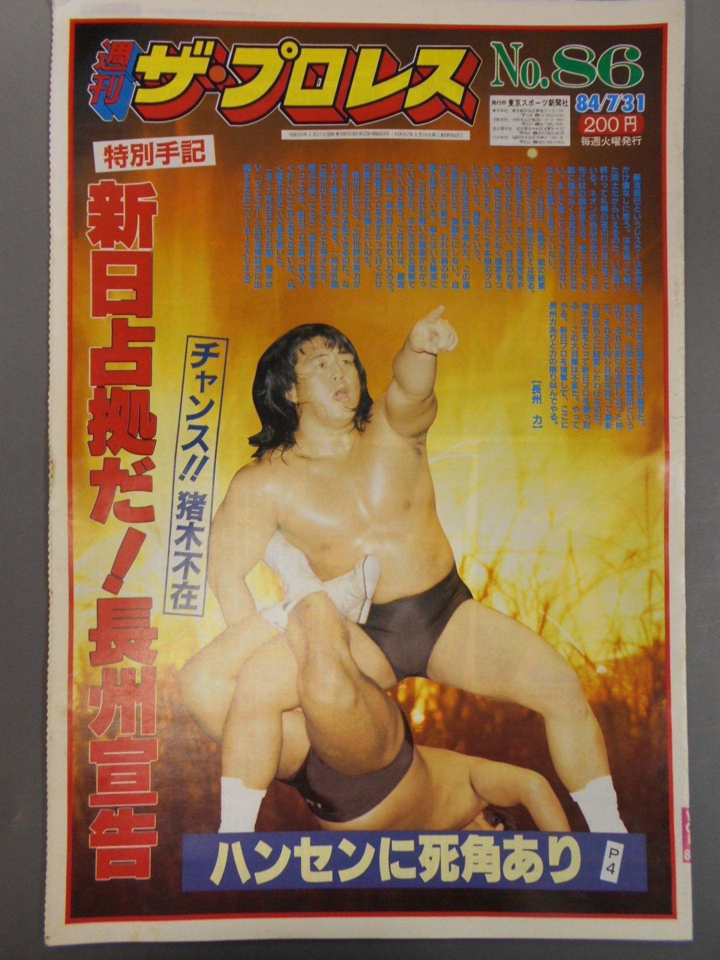 週刊ザ・プロレス86