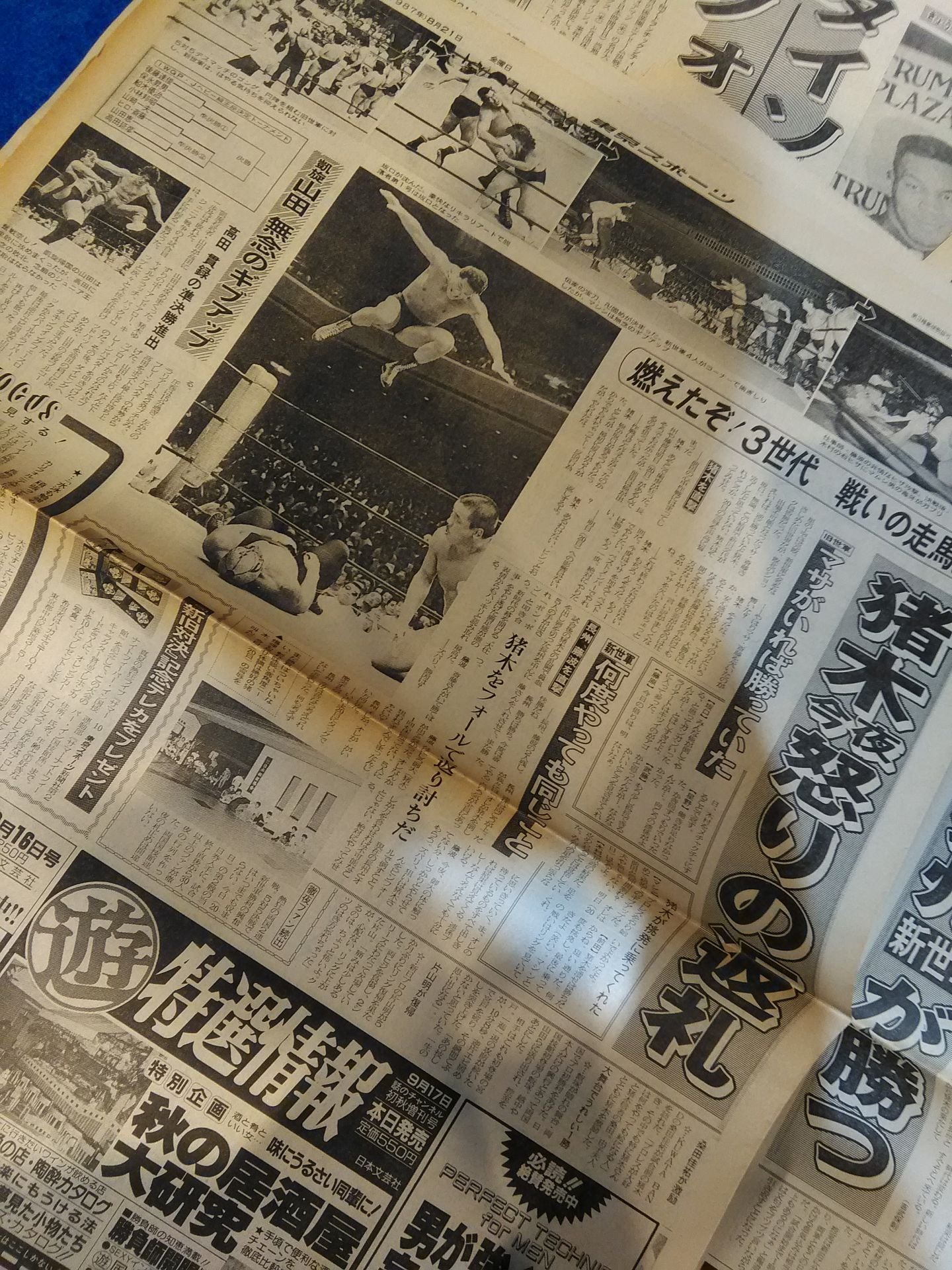 ★ The days of fierce fighting in ★ 1987 revived Chukyo Sports Pro Wrestling article publication set (2)