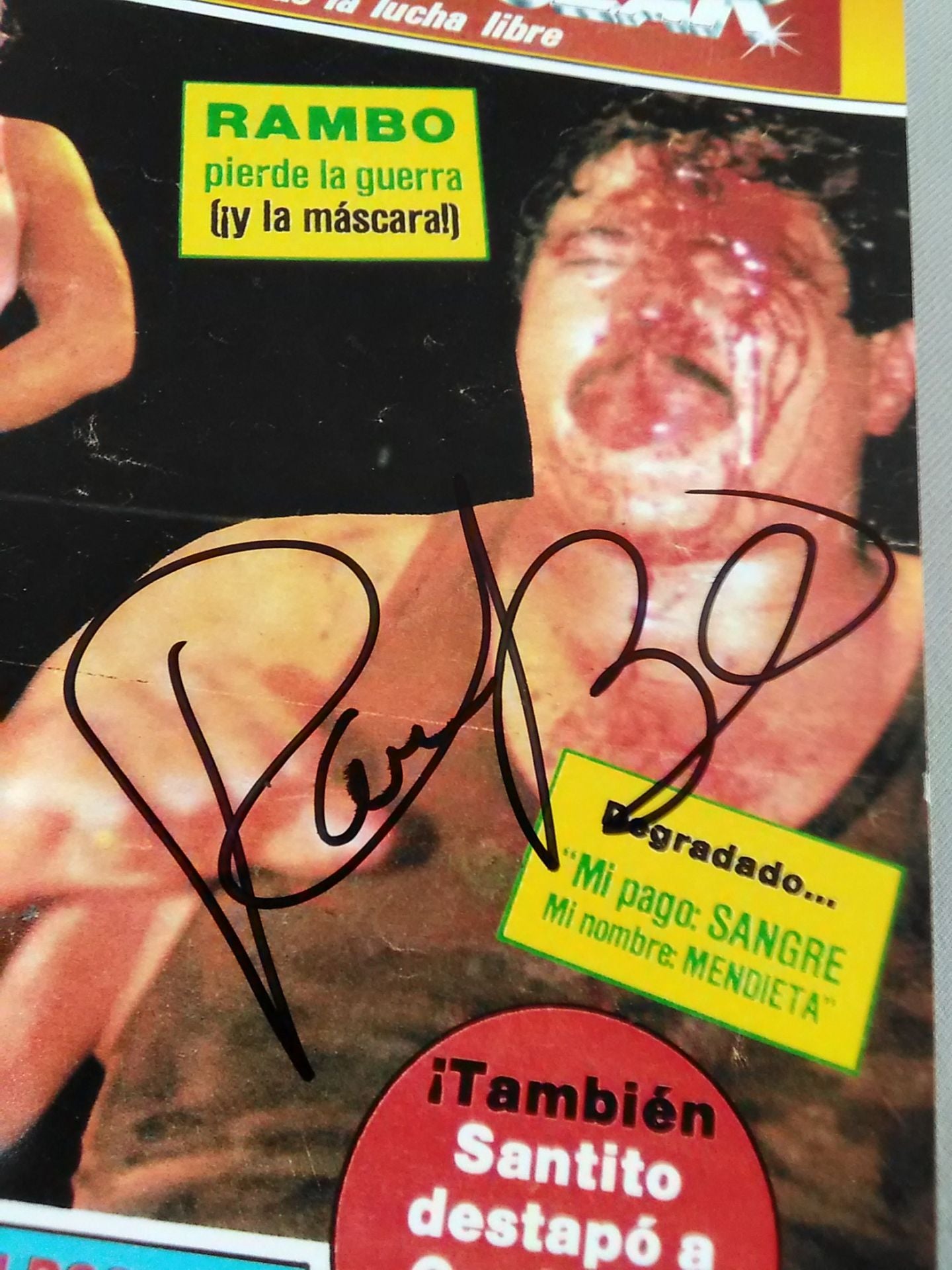 ランボー 直筆サイン入り写真①