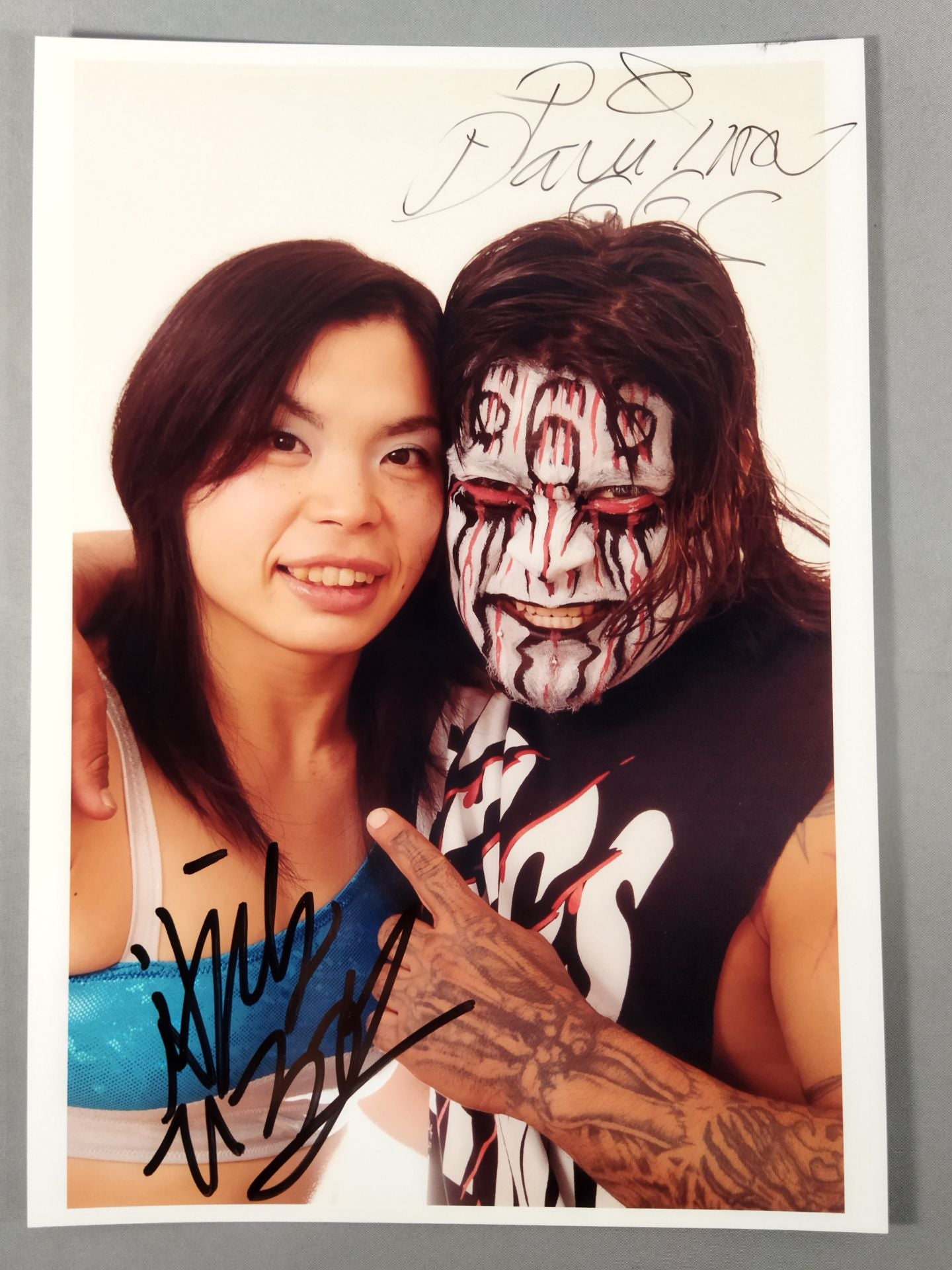 HIROKA & Pequeño Damian 666 2 hand signed autographs Pro-Photo