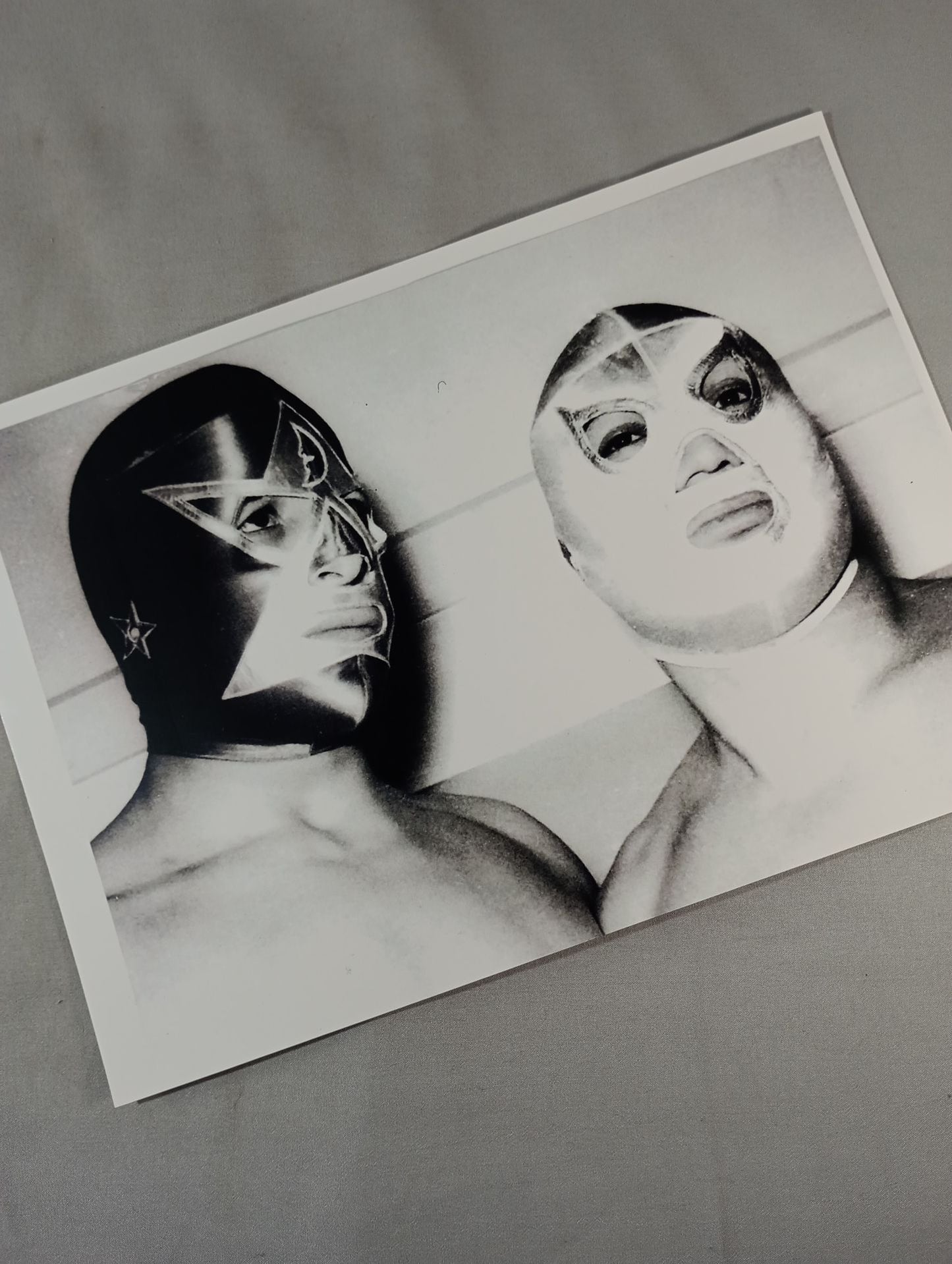 Mil Mascaras & El Santo Black and White  Large Formatphoto  (A-2)