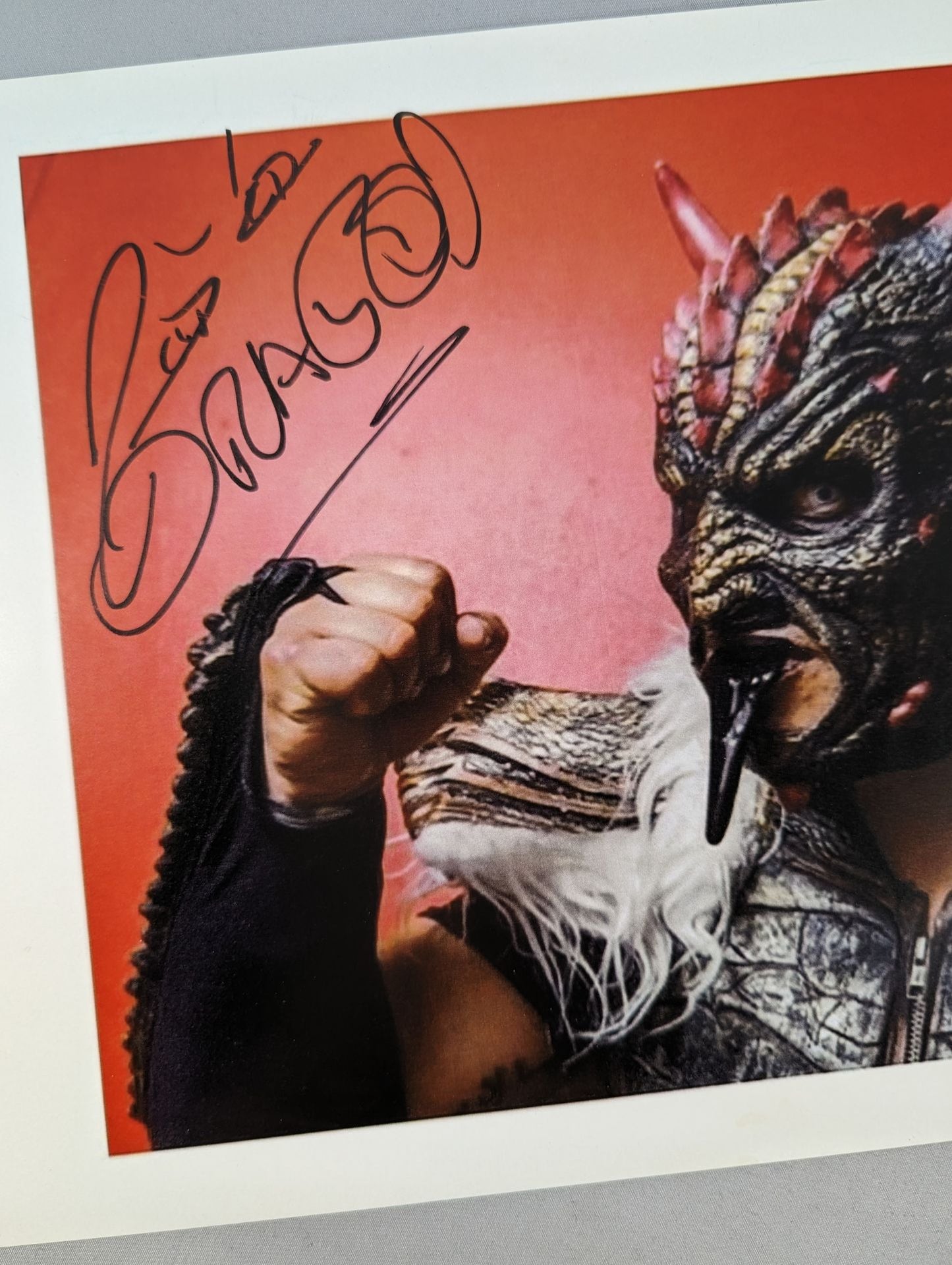 ドラゴ 直筆サイン入りポートレート