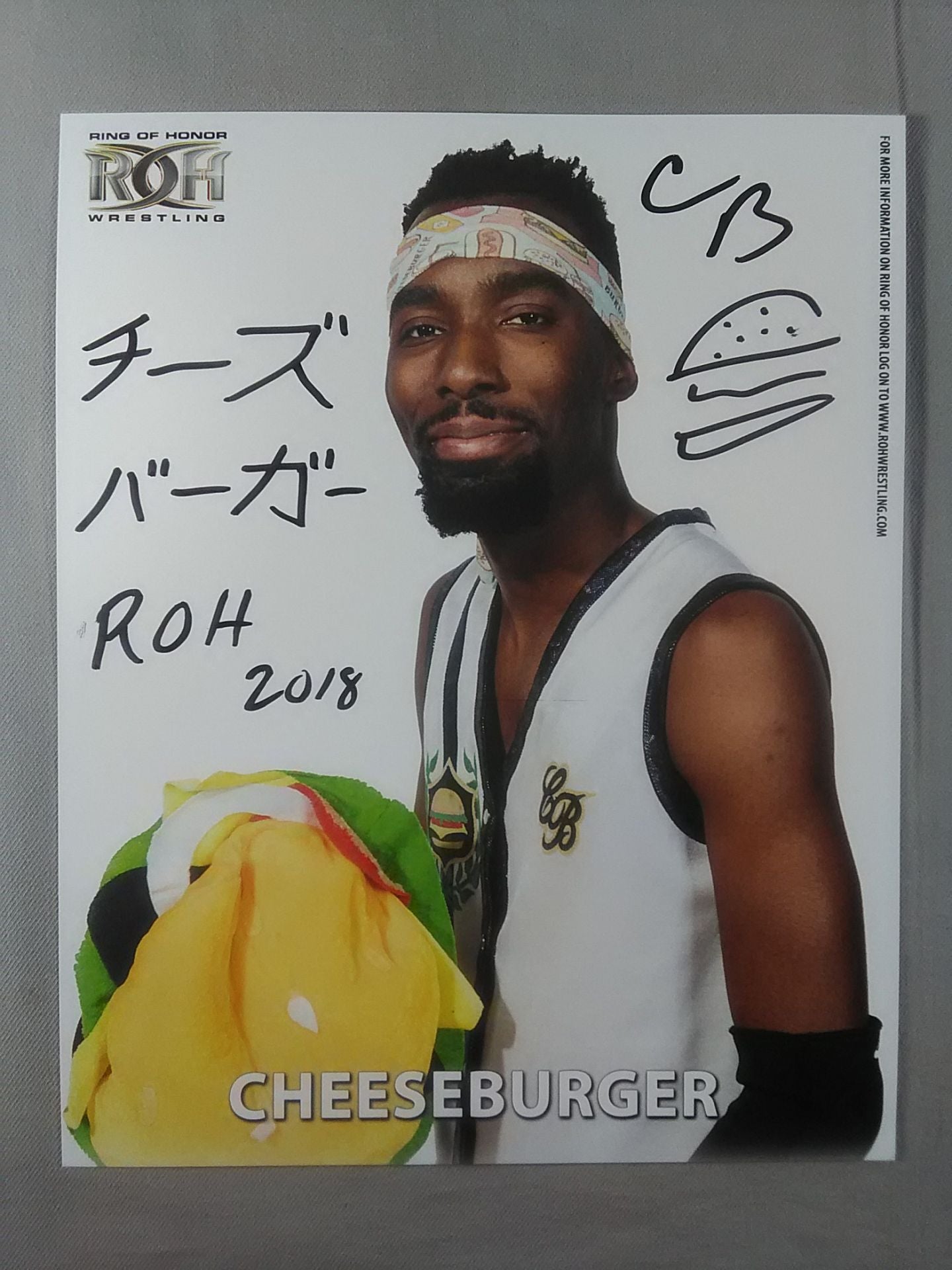 チーズバーガー 直筆サイン入りポートレート③