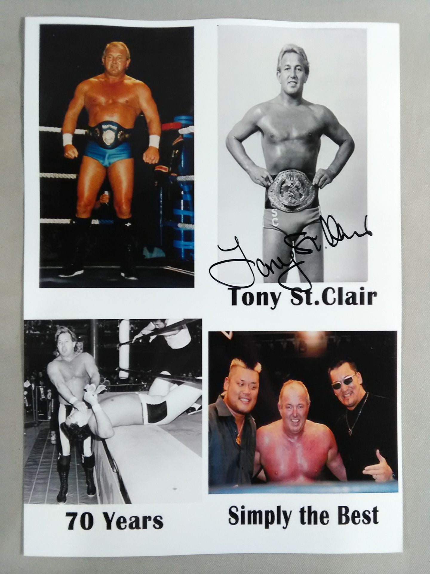 トニー・セントクレアー 直筆サイン入り ポートレート②