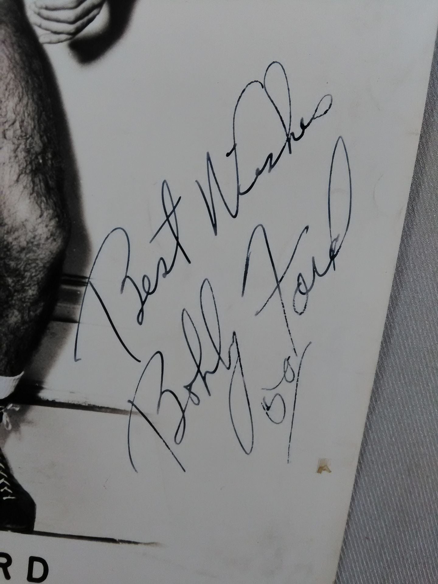 Bobby Ford hand signed autograph Black and White Pro-Photo (1)