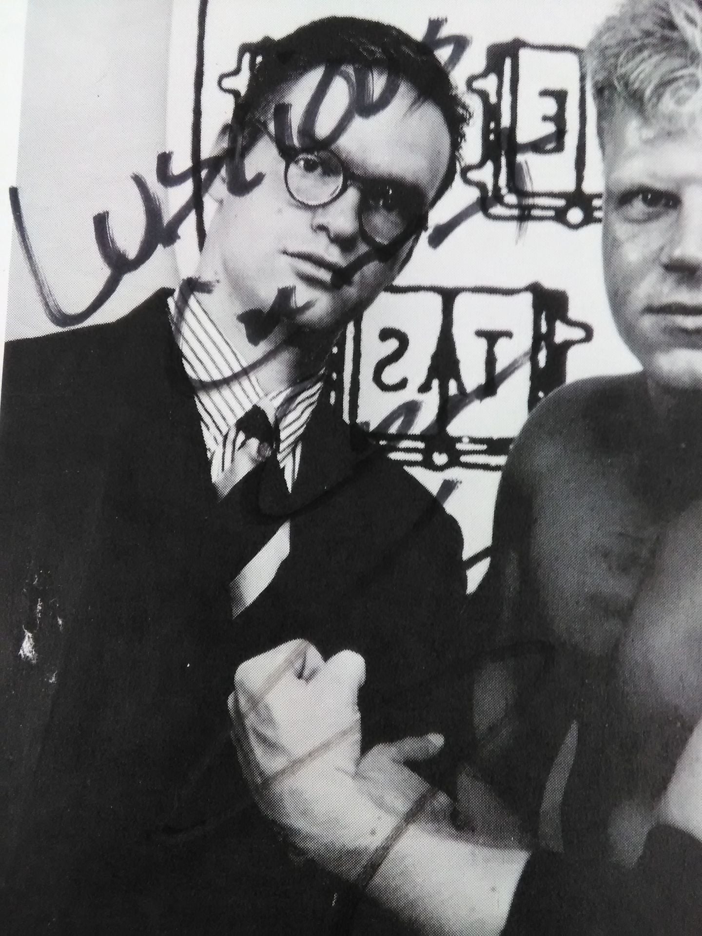 レニー・レーン 直筆サイン入り白黒ポートレート