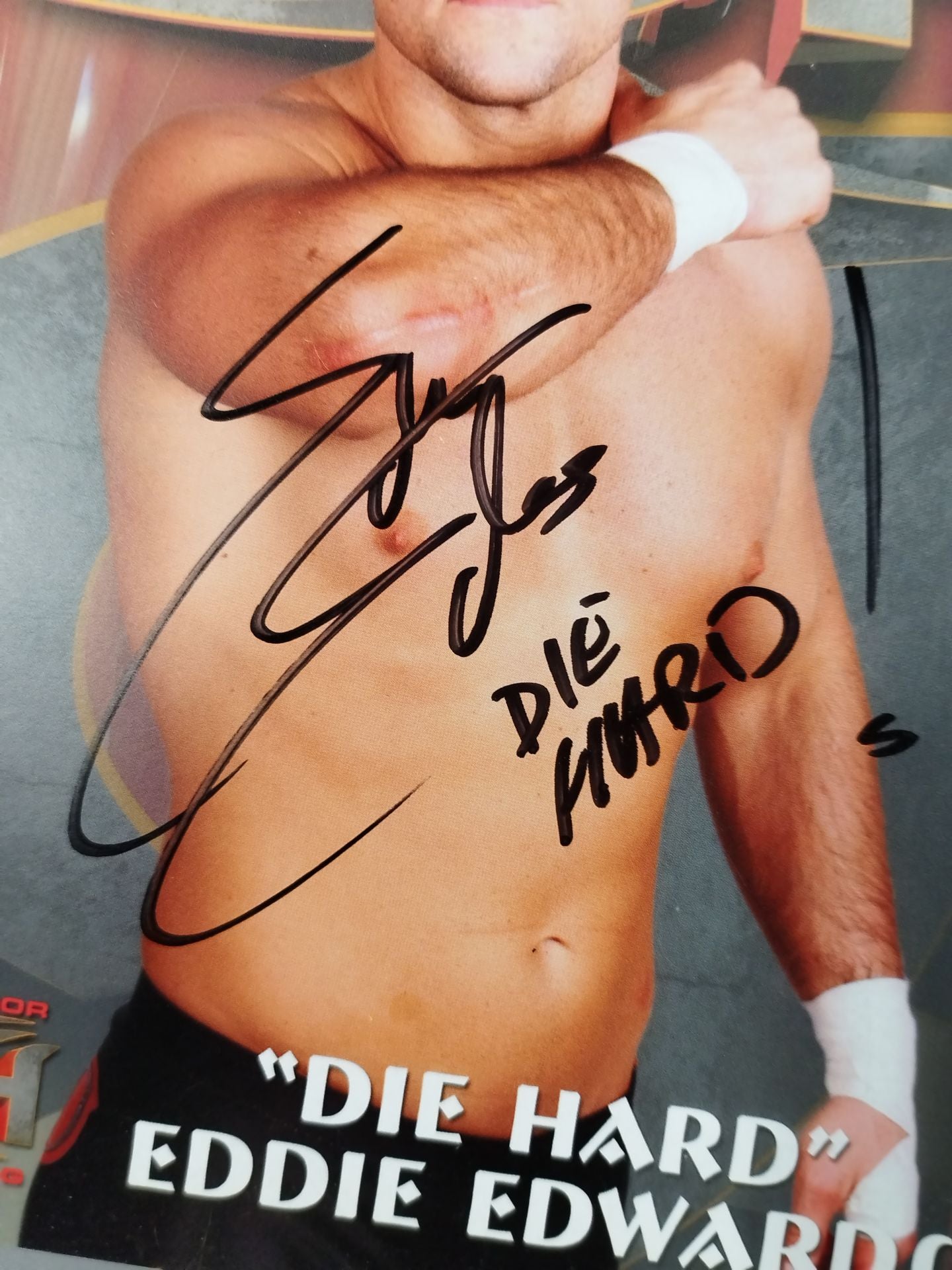 Eddie Edwards hand signed autograph Pro-Photo (A-1)