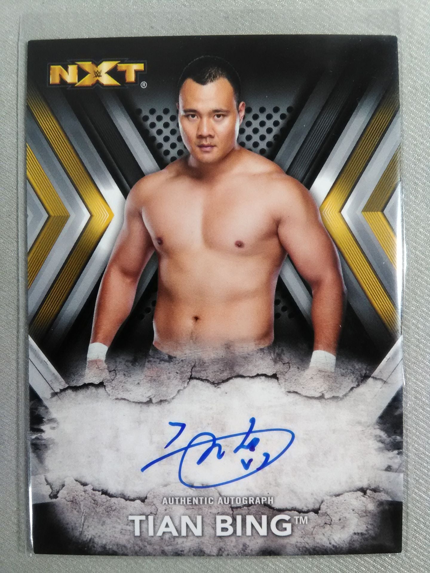 2017 WWE topps ティアン・ビン 公式サインカード