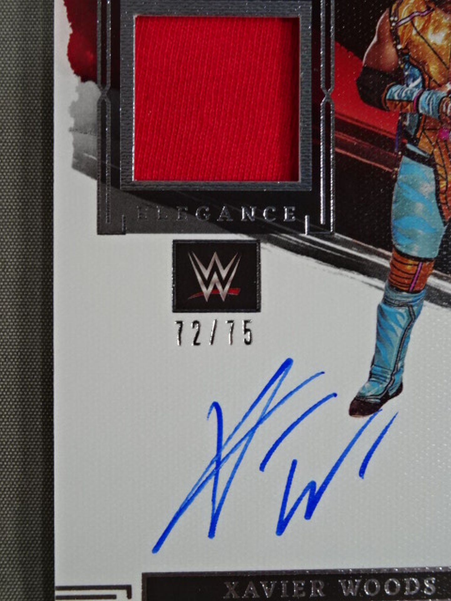 2023 WWE PANINI エグゼビア・ウッズ 公式サイン&メモラビリアカード
